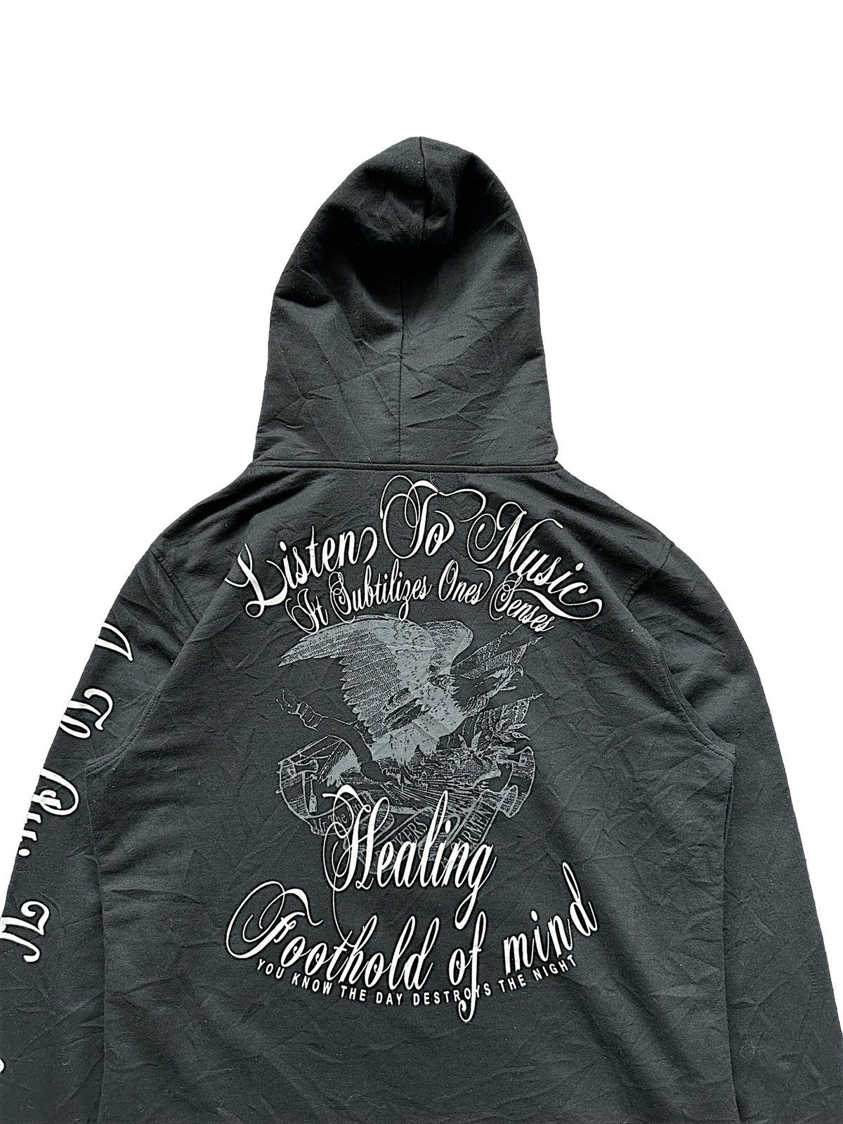 In The Attic 00's In the Attic rocker garment gimp zipper hoodie Size US M / EU 48-50 / 2 - 4 Thumbnail