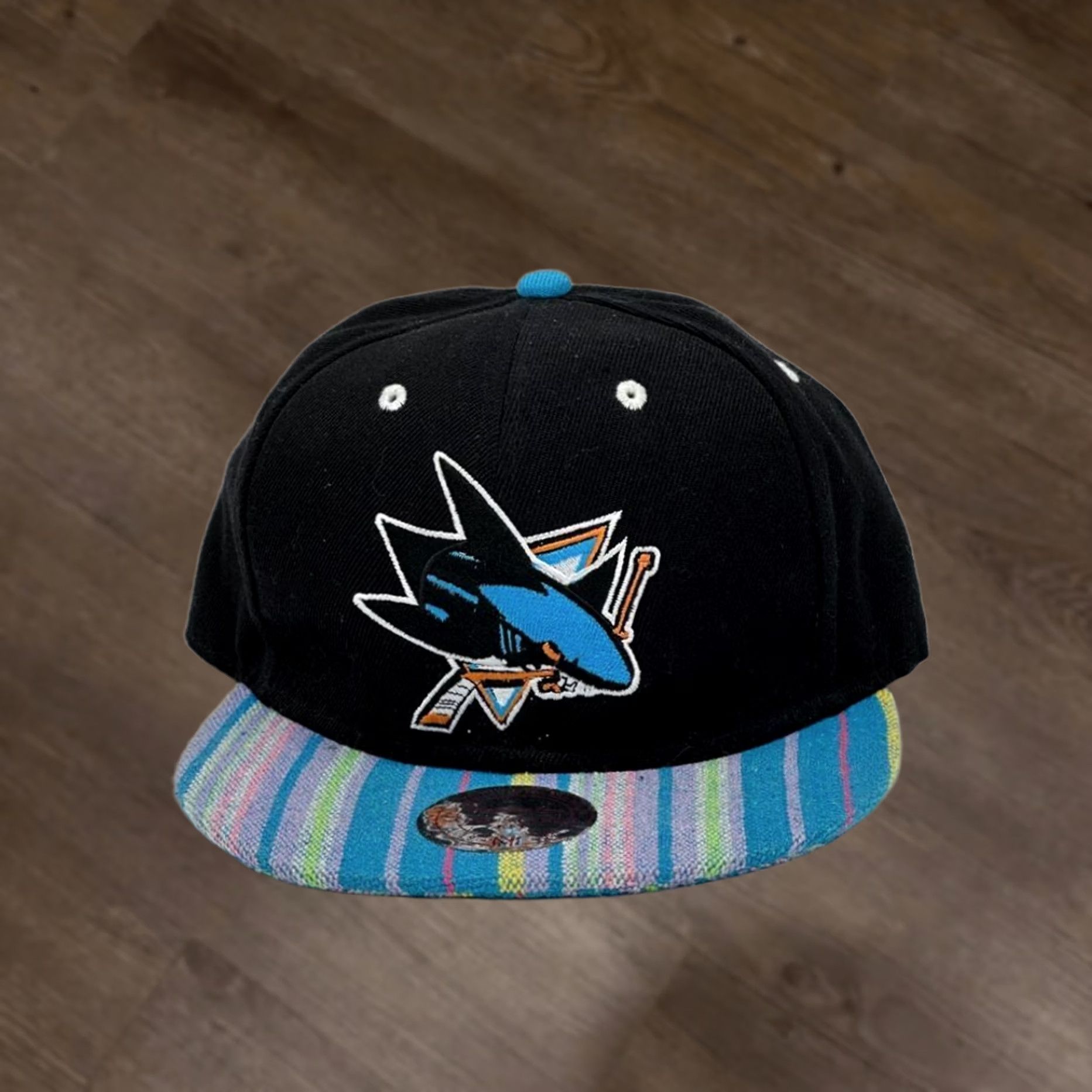 Mitchell & Ness Mitchell Ness Hat Men Adjustable Black NHL San Jose Sharks Snapback Baseball Cap Size ONE SIZE - 1 Thumbnail