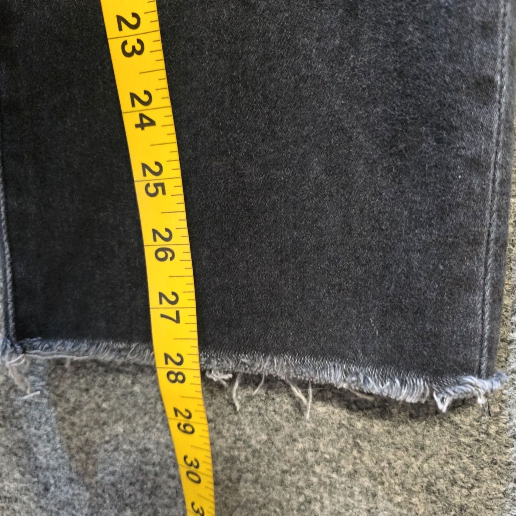 Paige Paige Jeans Women 28 Black Claudine Flare Bootcut Raw Hem Stretch Casual Capsule - Condition: No noted flaws, in nice preowned Size 28" / US 6 / IT 42 - 7 Thumbnail