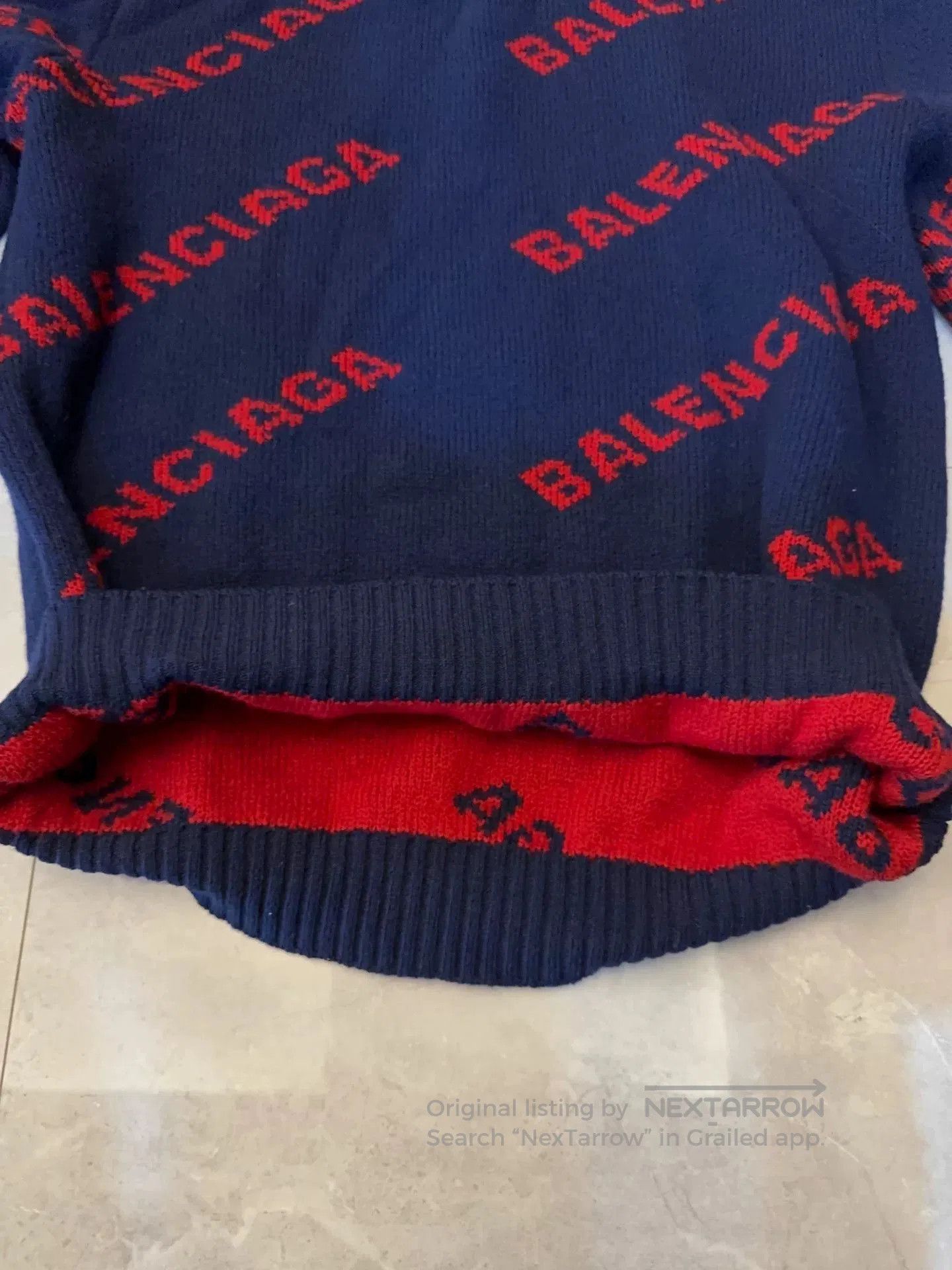 Balenciaga Balenciaga SS22 Logo Pattern Wool Sweater. Size US M / EU 48-50 / 2 - 4 Thumbnail