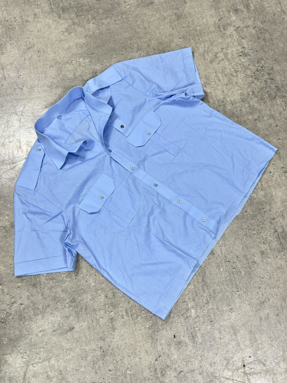 Japanese Brand × Yohji Yamamoto ᶠᵃⁿᶜʸᵍᵘʸBOXY Suit Shirt Vintage Cropped Button Up 90s 80 Size US M / EU 48-50 / 2 - 1 Thumbnail
