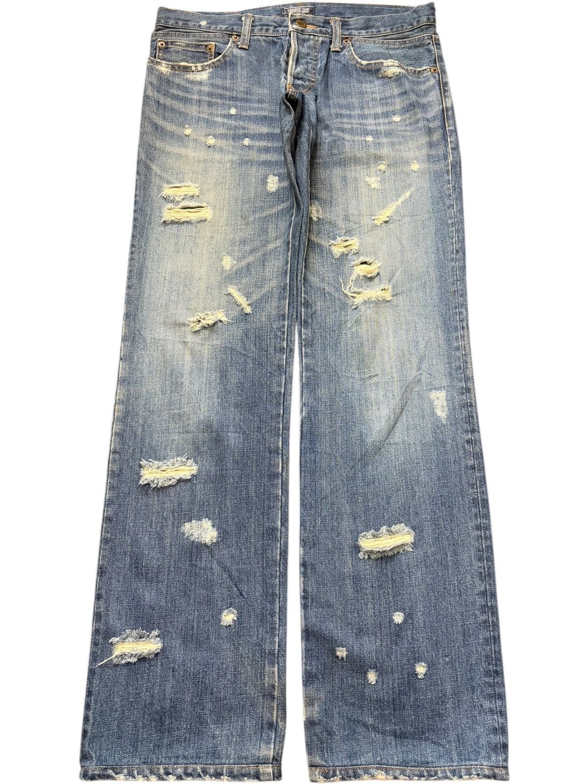 Patrick Cox Vintage Patrick Cox Wannabe Faded Wash Distress Jeans Size US 32 / EU 48 - 1 Thumbnail