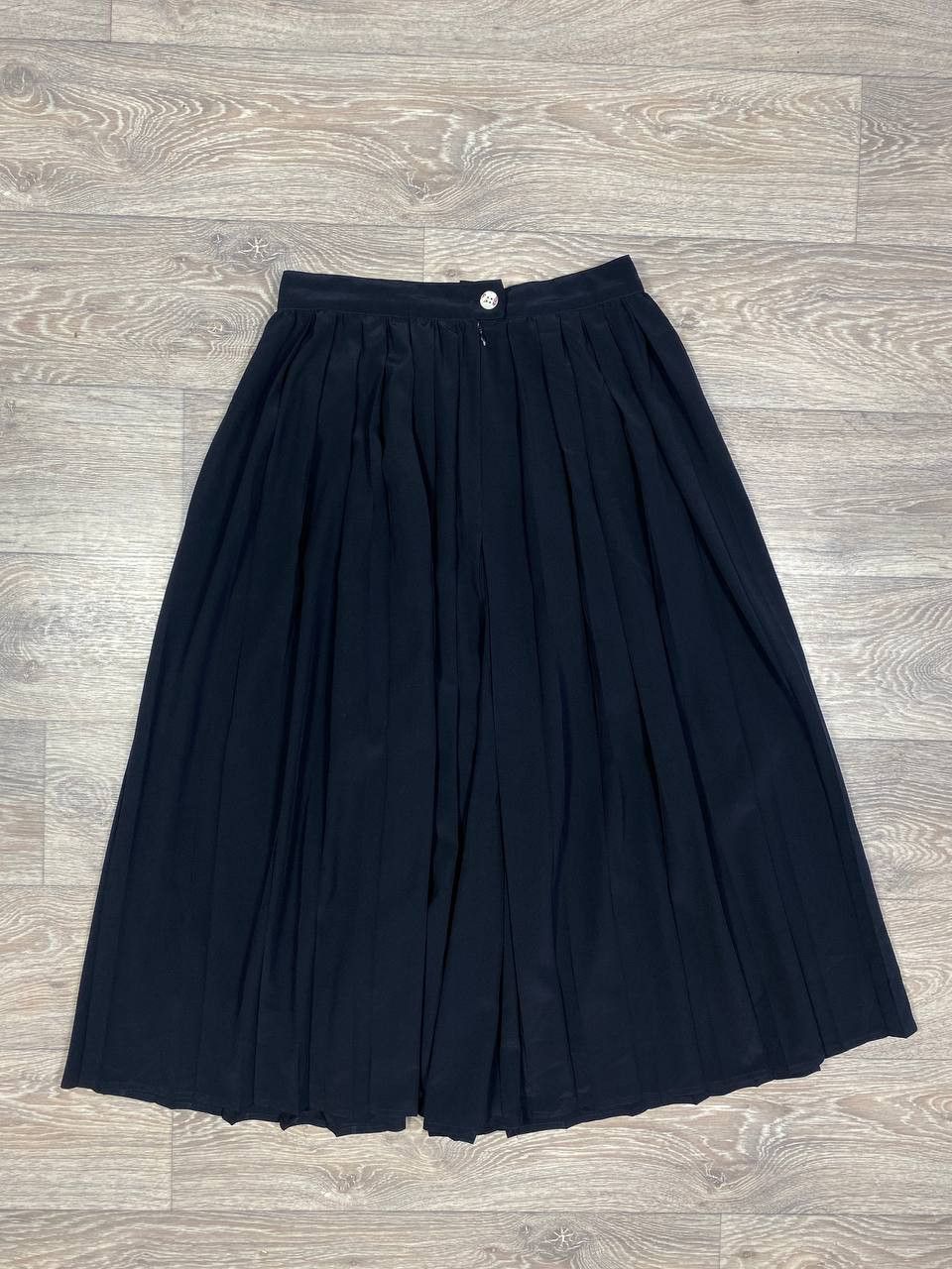Max Mara Vintage MaxMara black pants pleated cullotes skirt Size 32" / US 10 / IT 46 - 3 Thumbnail