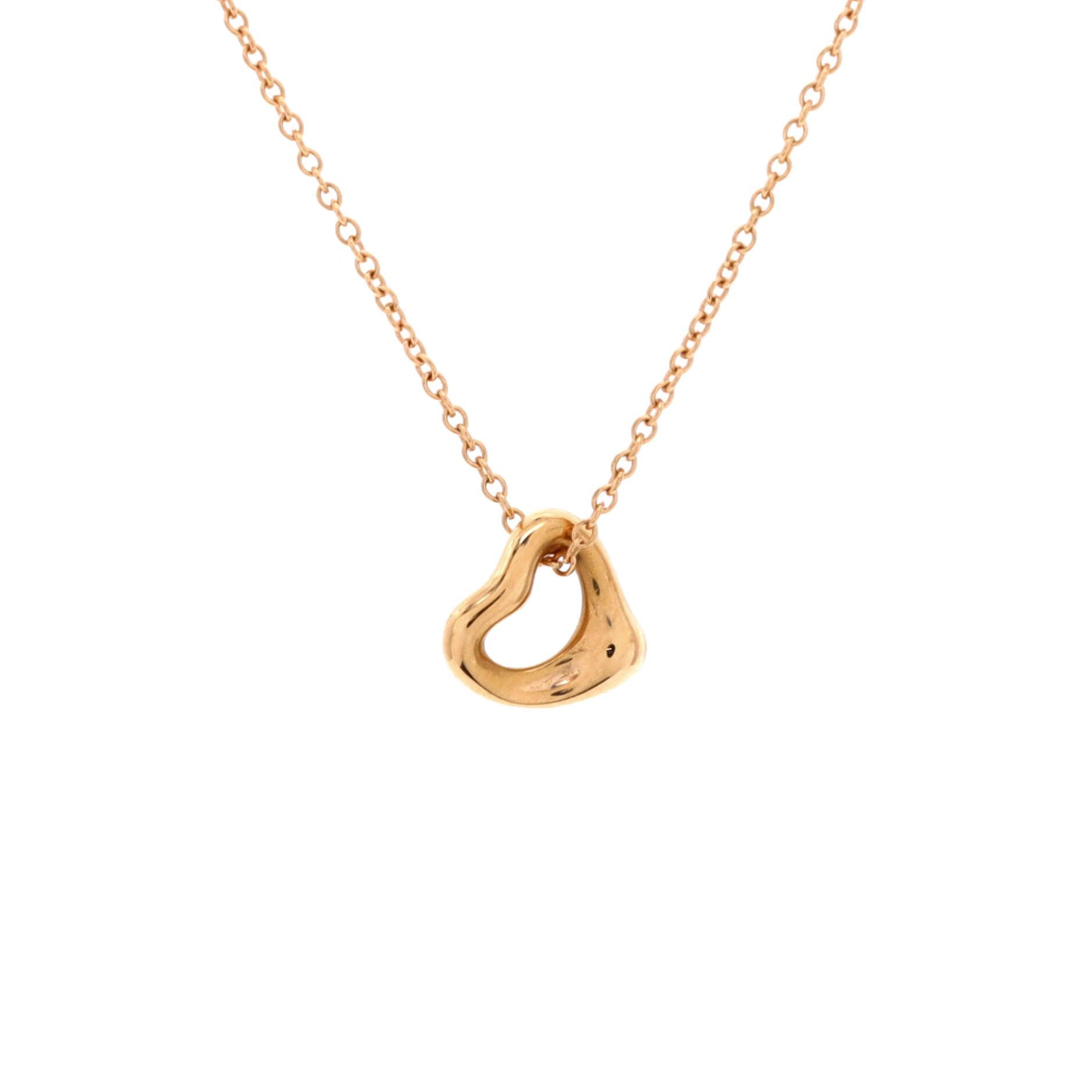 Tiffany & Co. Elsa Peretti Open Heart Pendant Necklace Size ONE SIZE - 1 Thumbnail