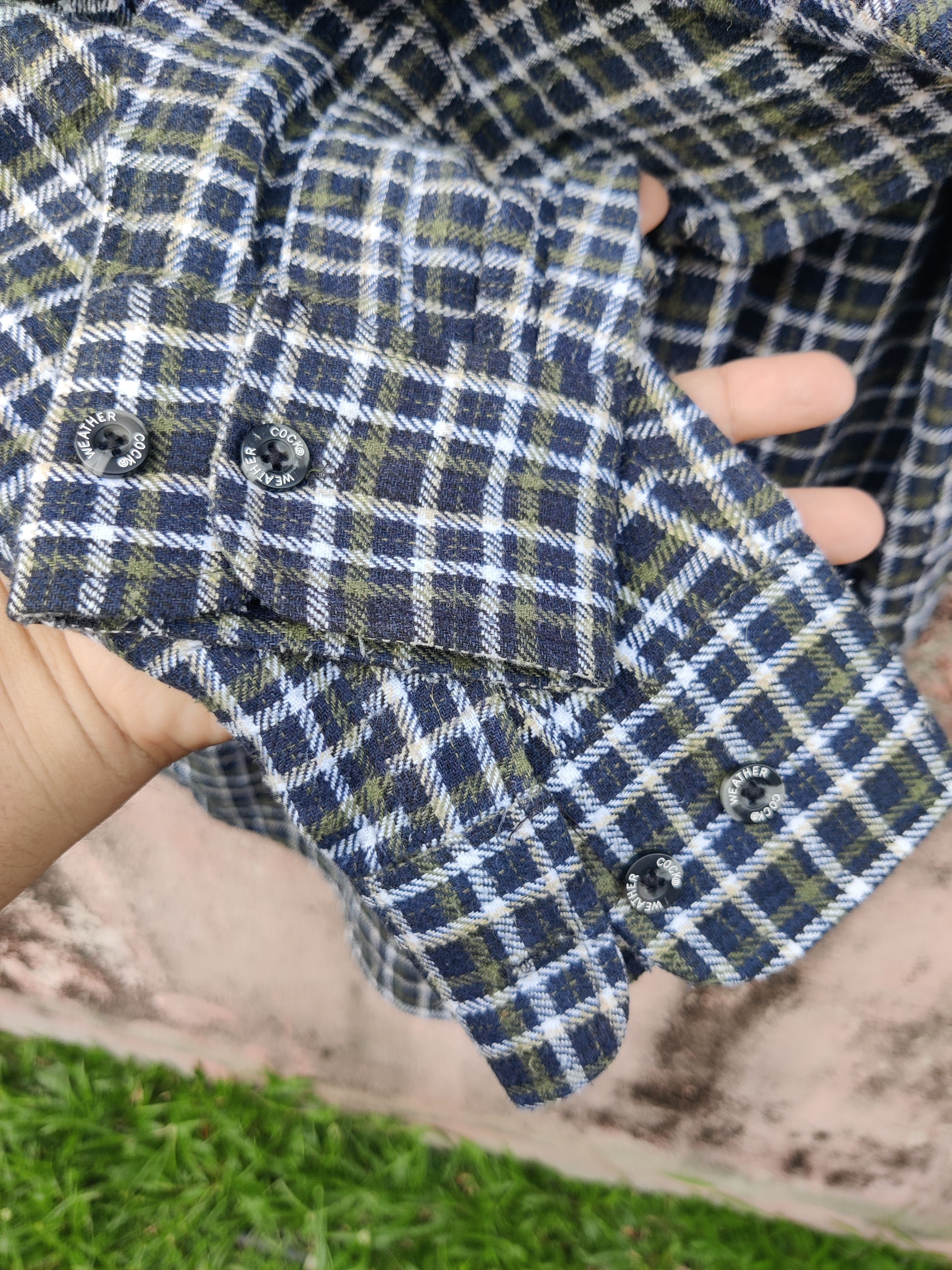 Japanese Brand Vintage Weathercock Checkers Flannel Shirt Size US L / EU 52-54 / 3 - 7 Thumbnail