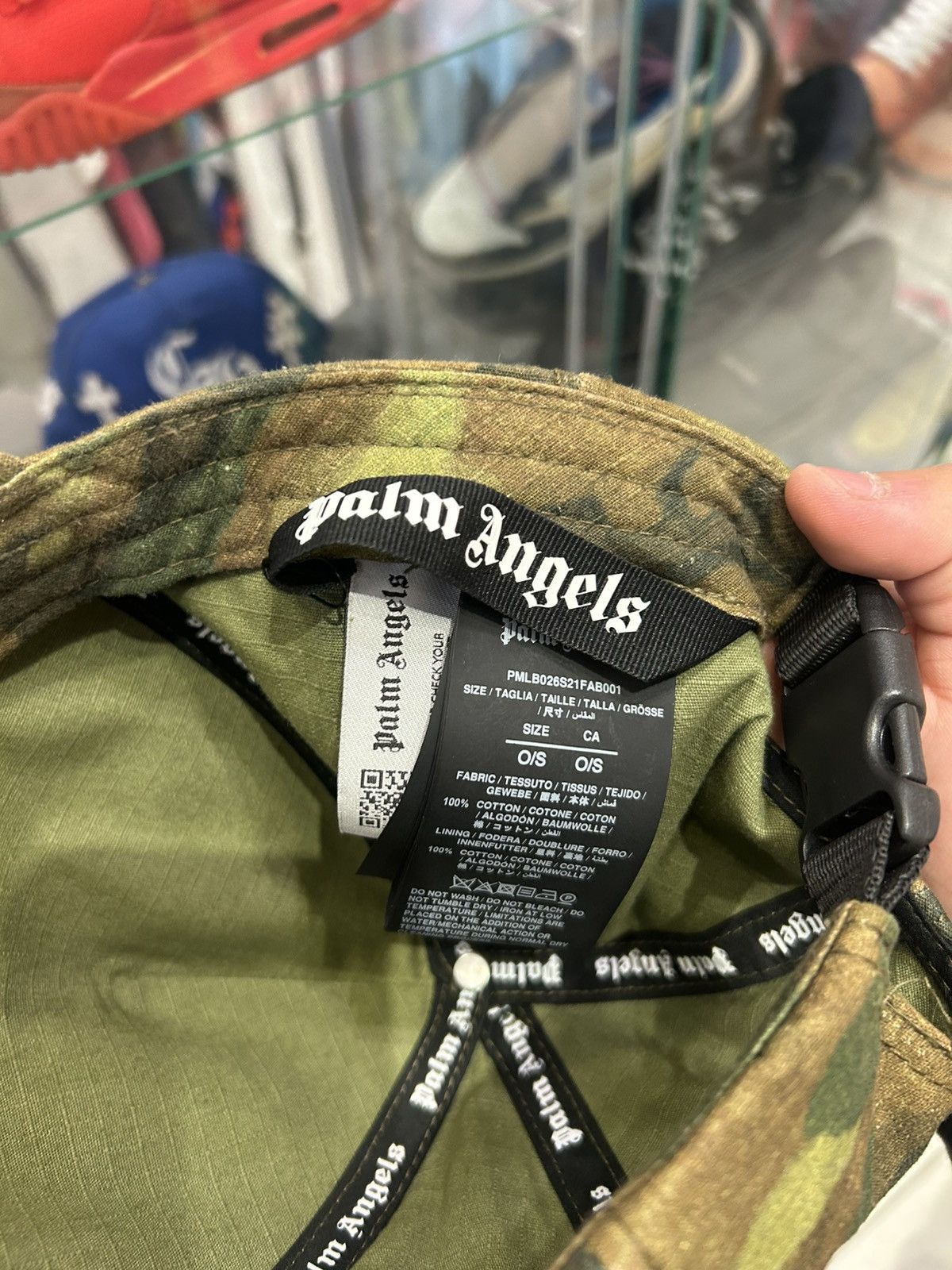 Palm Angels Palm angels Millitary Logo Camo baseball cap Size ONE SIZE - 6 Thumbnail