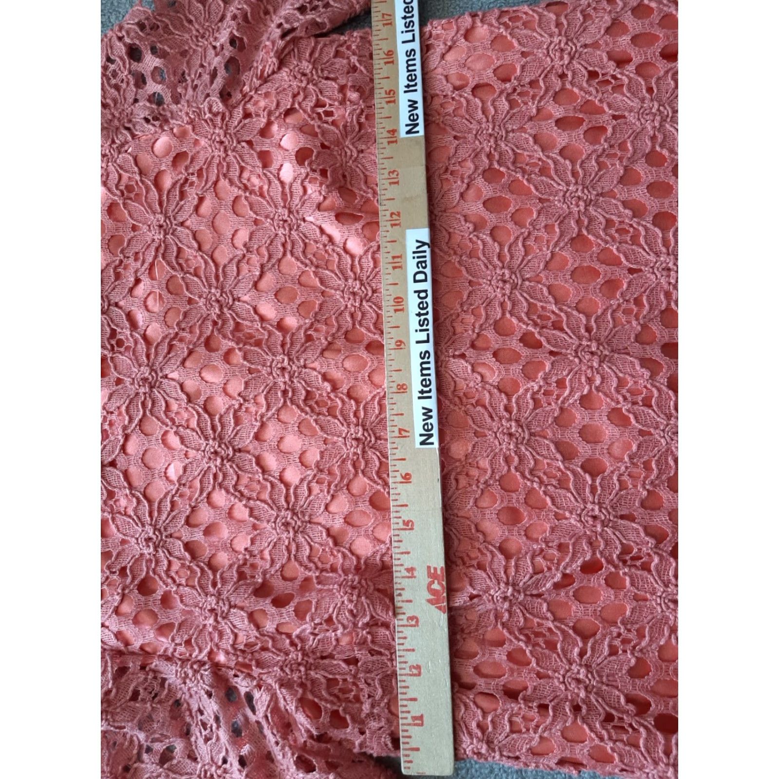 Pinko Jax Dress Womens Size 10 Short Sleeve Pink Knee Length Lined Lace Size 32" / US 10 / IT 46 - 4 Thumbnail