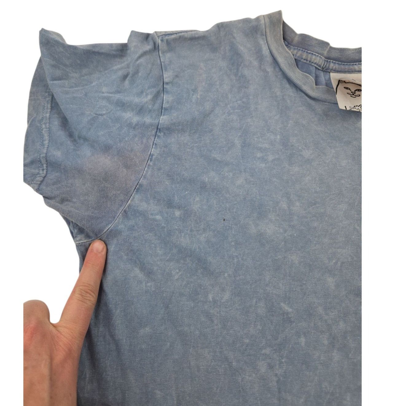 RIPNDIP RipNDip | Light Blue Man on Fire T-shirt | Size Small Size US S / EU 44-46 / 1 - 5 Thumbnail
