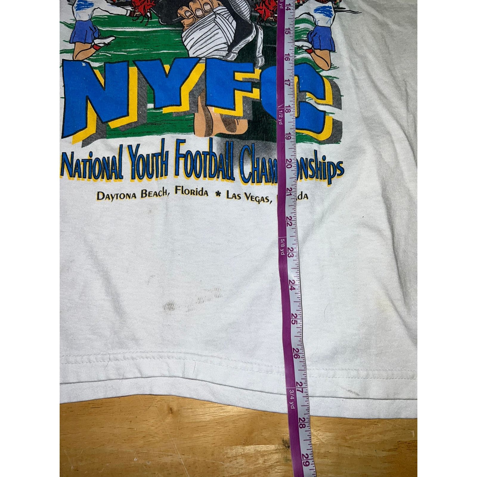 Hanes Vintage National Youth Football Champs Shirt 2000 Tee Medium Size US M / EU 48-50 / 2 - 10 Thumbnail