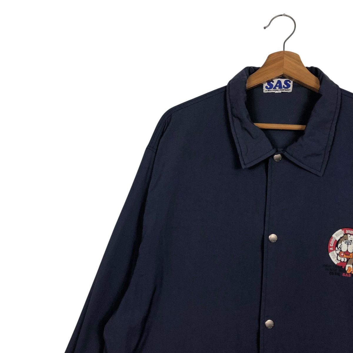 Japanese Brand 📌Vintage Coach Jacket SAS Big Logo Cartoon Embroidery Size US L / EU 52-54 / 3 - 8 Thumbnail