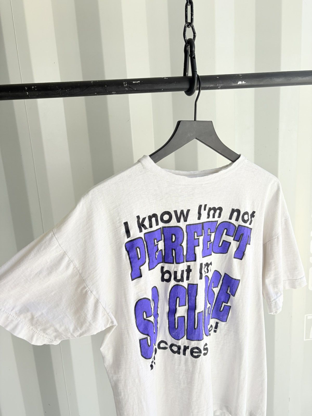 Vintage Vintage Im Perfect Shirt Faded Distressed Grunge Funny Size US XL / EU 56 / 4 - 2 Thumbnail