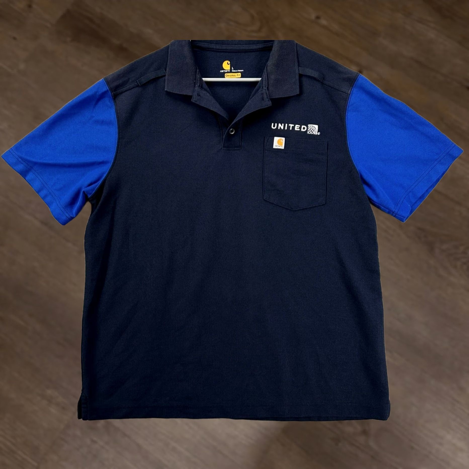 Carhartt Carhartt Polo Shirt Adult Large Black Colorblock Original Fit Workwear Rugby Men Size US L / EU 52-54 / 3 - 1 Thumbnail
