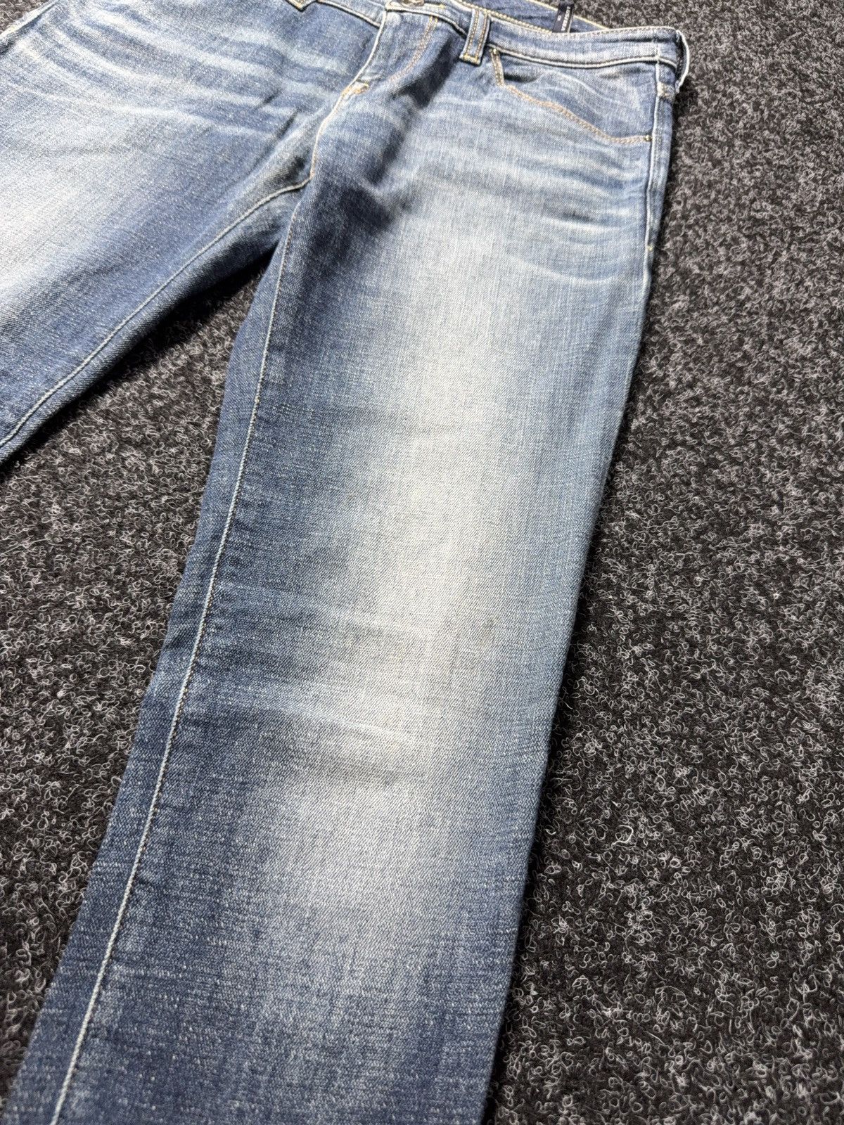 Giorgio Armani Luxury 00s Armani Jeans Slim Tapered Denim Pants Rock Y2K Size 27" / US 4 / IT 40 - 5 Thumbnail