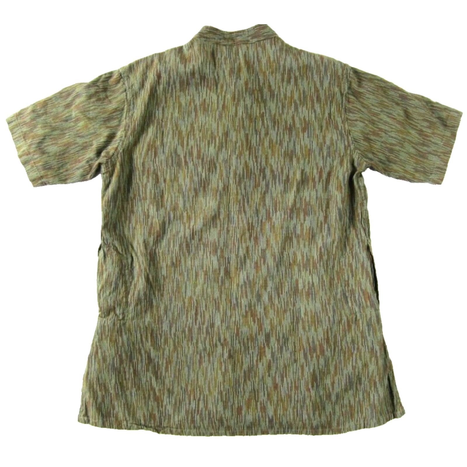 Vintage Fabindia 100% Cotton Green Button-Up Shirt Men M/40 Short Sleeve with Pockets Size US L / EU 52-54 / 3 - 2 Thumbnail