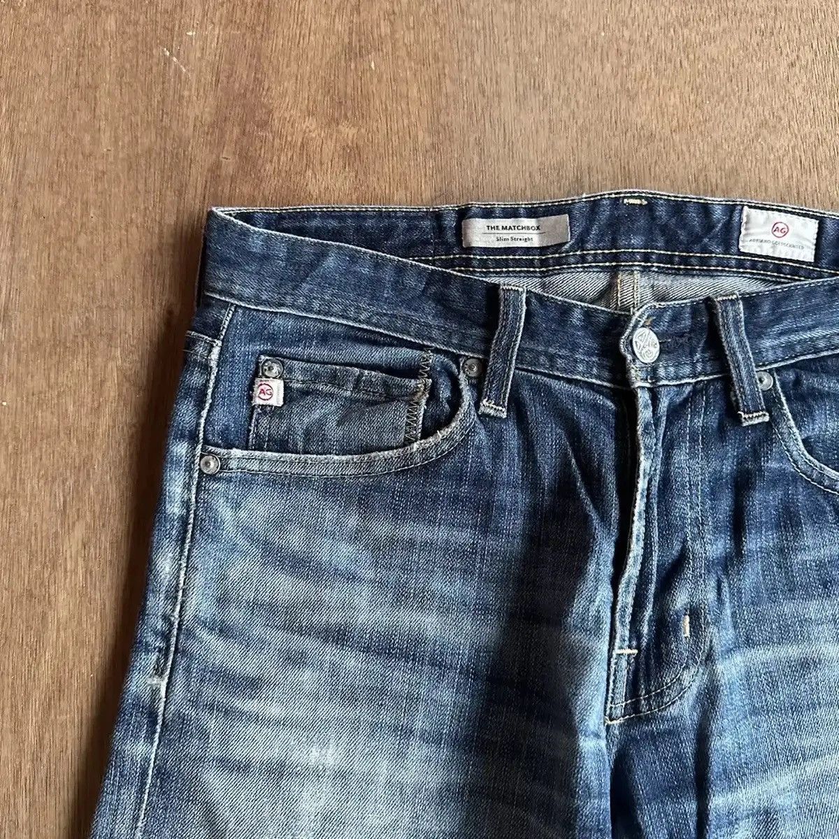 AG Adriano Goldschmied DISTRESSED DENIM ADRIANO GOLDSCHMIED JEANS PANTS MADE IN USA Size US 29 - 3 Thumbnail