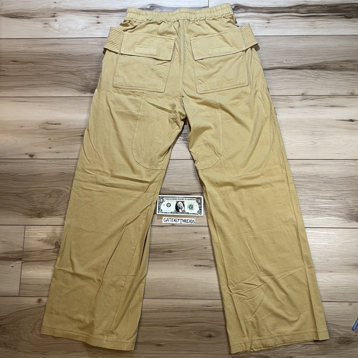 Rick Owens Rick Owens DRKSHDW Wide Creatch Cargo Sweatpants Mustard Size US 32 / EU 48 - 11 Thumbnail