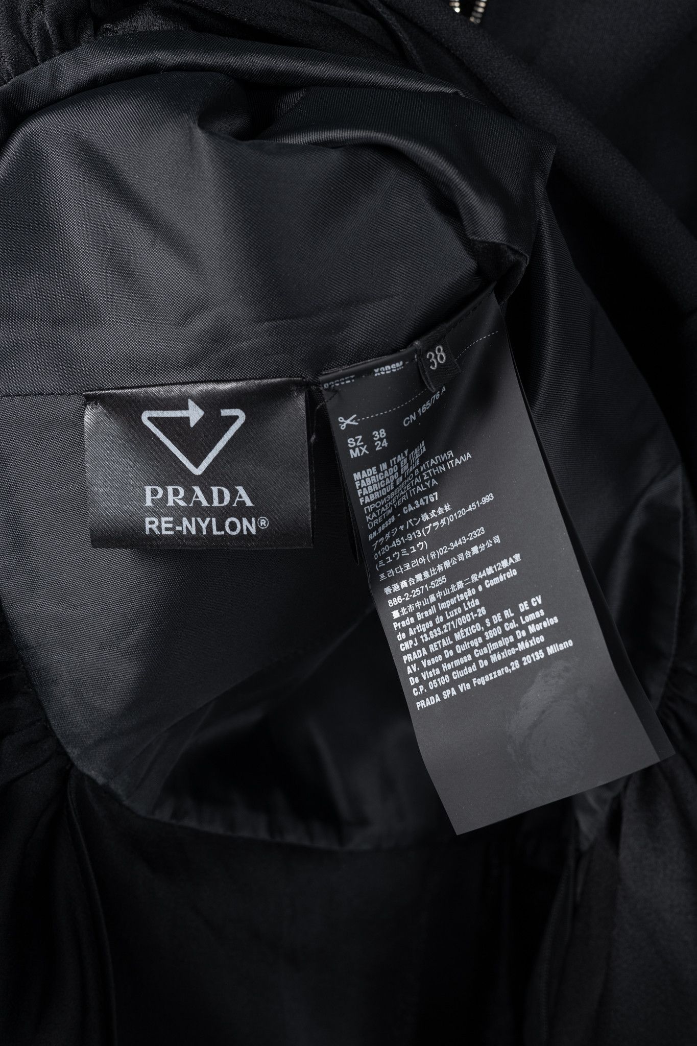 Prada Prada Black Re-Nylon Patchwork Zip Mini Dress Size XS / US 0-2 / IT 36-38 - 11 Thumbnail