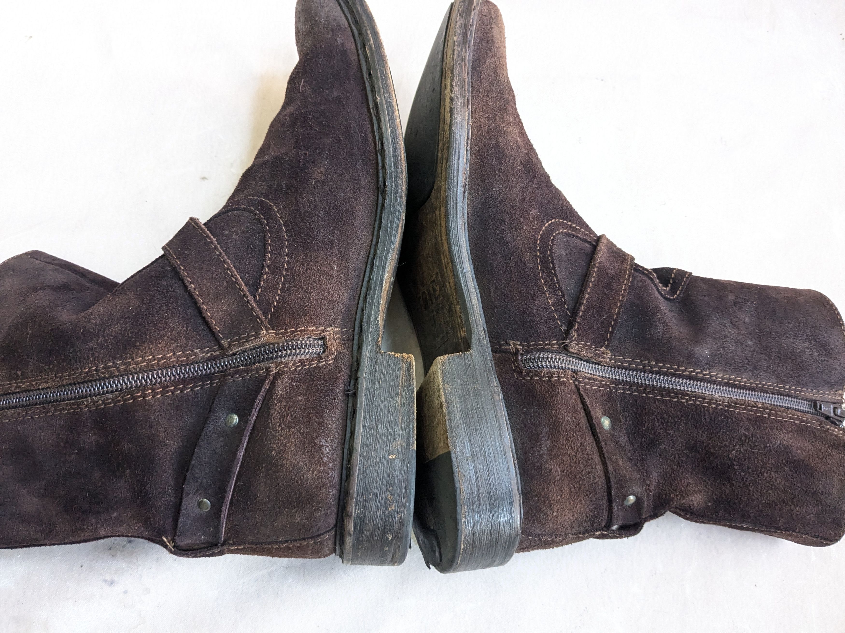 Frye Frye Engineer Boots Brown Leather 9 D Motorcycle Biker Size US 9 / EU 42 - 9 Thumbnail