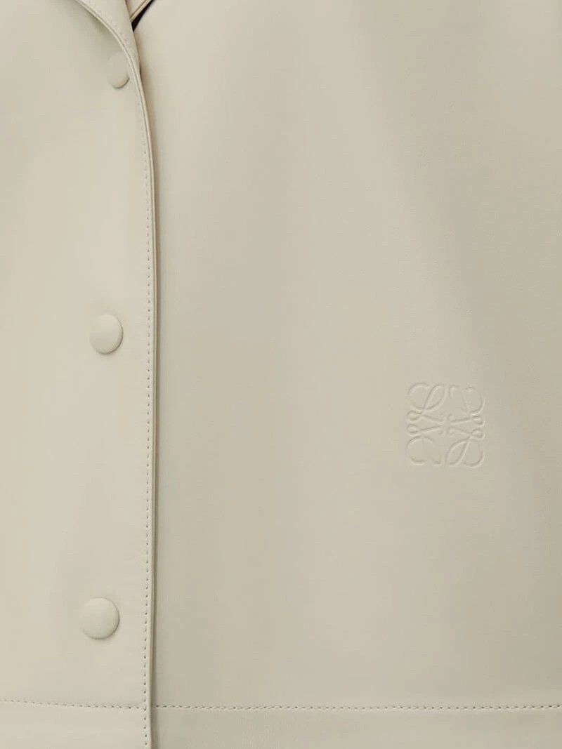 Loewe LOEWE Light Beige Nappa Lambskin Pyjama Blouse New Auth Size ONE SIZE - 2 Thumbnail