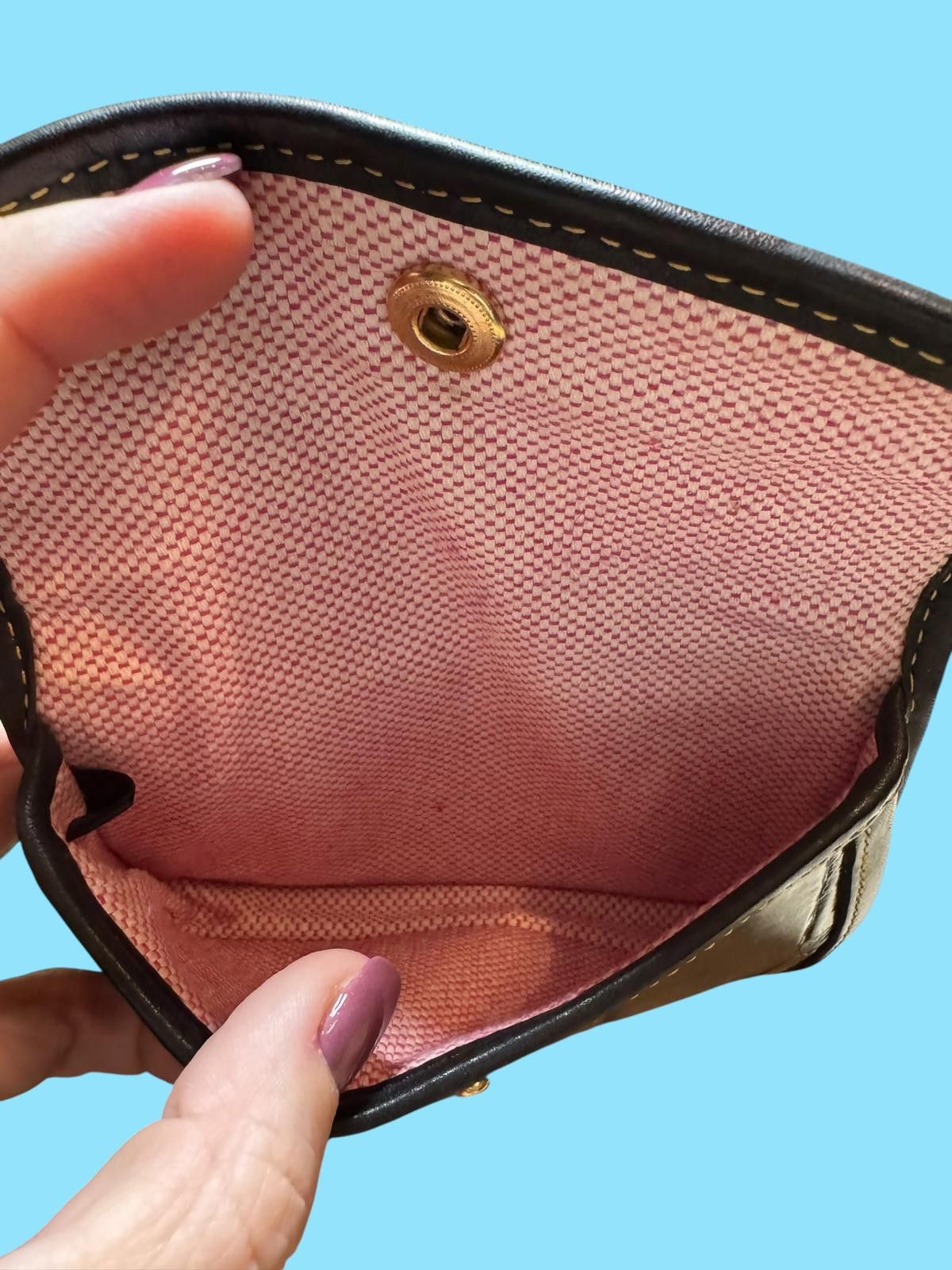 Dooney & Bourke Dooney and Bourke Black Crocodile-Patterned Leather Wristlet Size ONE SIZE - 3 Thumbnail