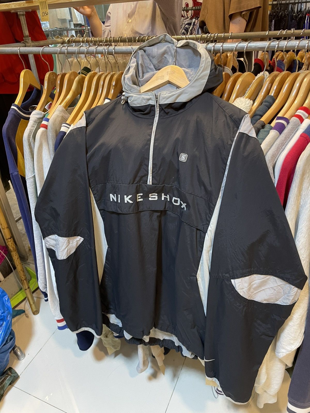 Nike Y2K Nike Shox Half Zip Windbreaker Jacket Size US L / EU 52-54 / 3 - 1 Thumbnail