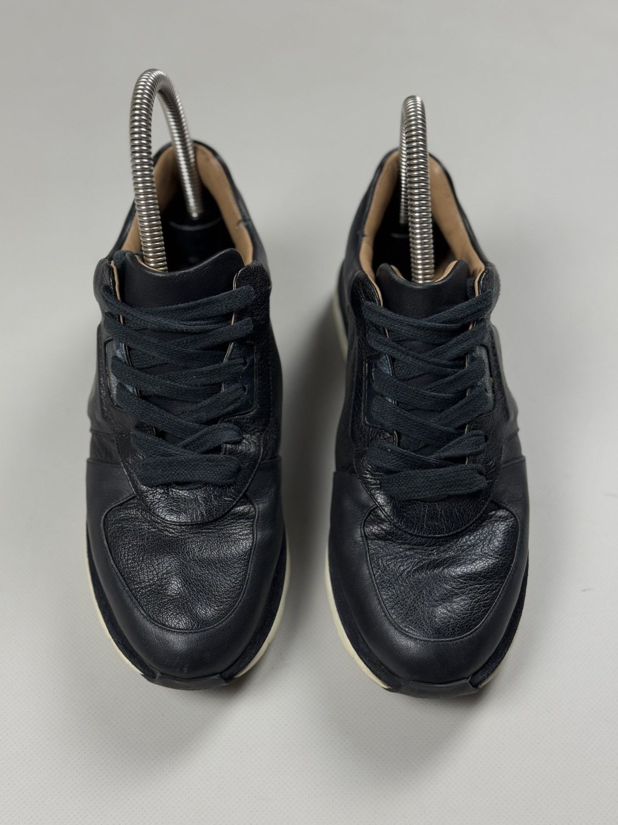 Salvatore Ferragamo Salvatore Ferragamo Leather Low Top Lace Up Sneakers Shoes Size US 7 / IT 37 - 7 Thumbnail