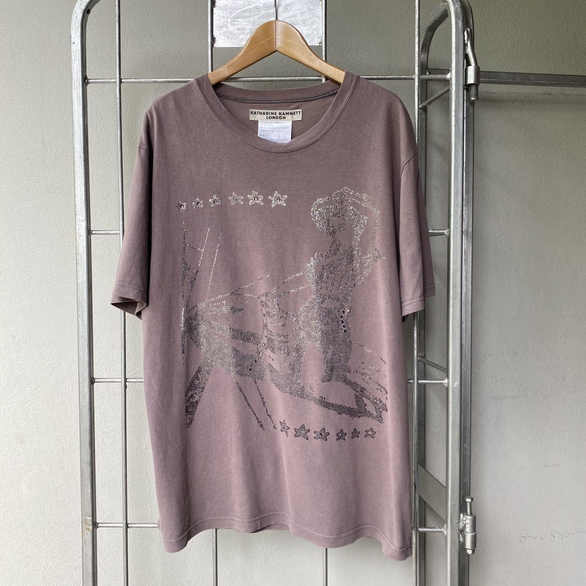Katharine Hamnett London Katharine Hamnett London Mauve Graphic Print T-Shirt Size US L / EU 52-54 / 3 - 1 Thumbnail