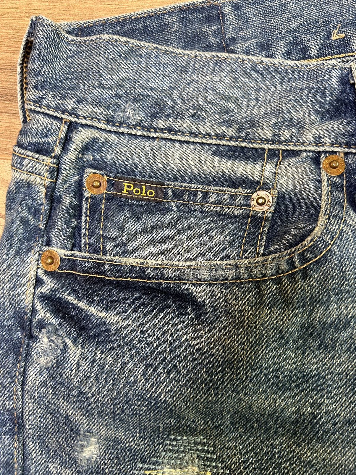 Polo Ralph Lauren Polo Ralph Lauren Distressed Jeans Size US 30 / EU 46 - 7 Thumbnail