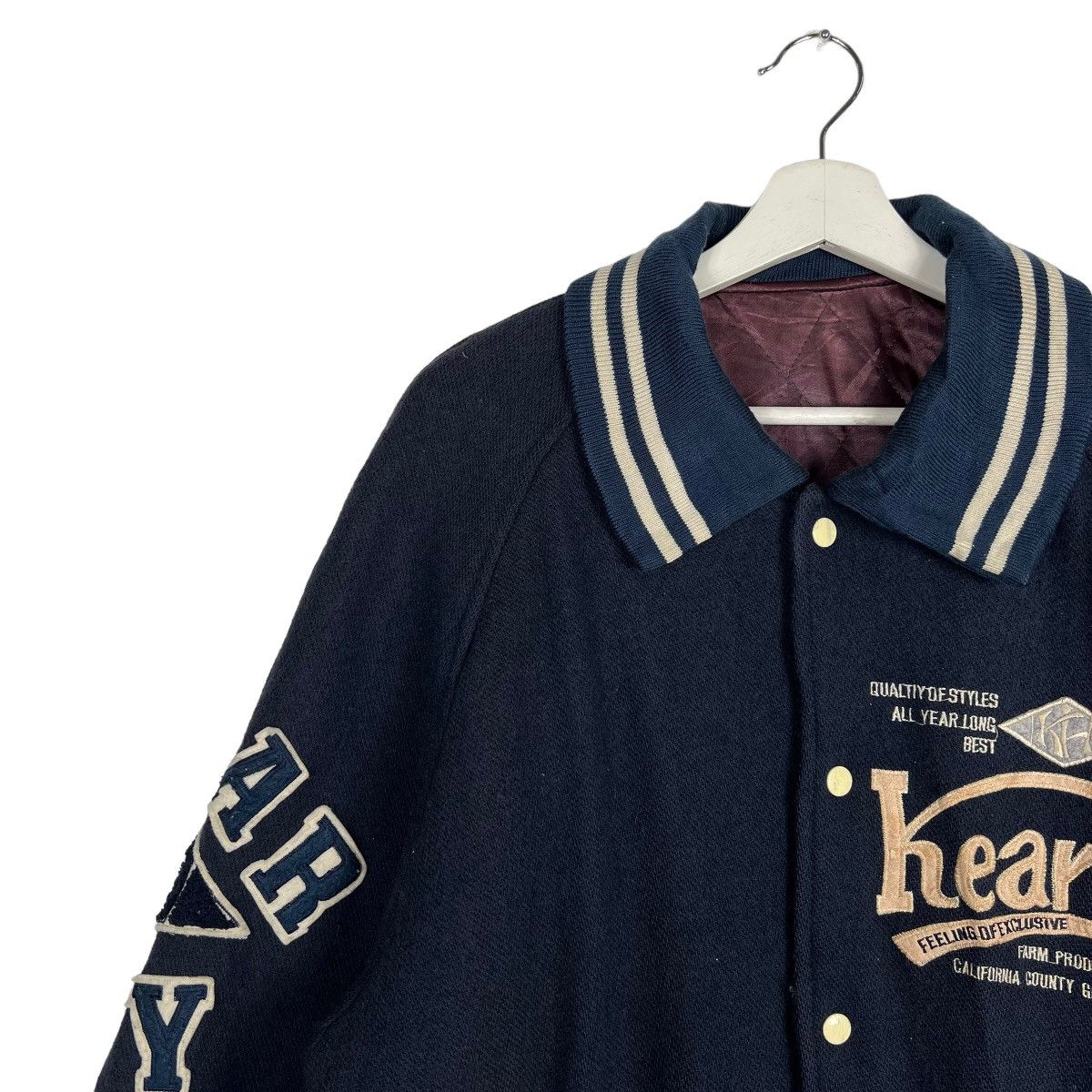 Japanese Brand 🔥 VINTAGE 1980s KEARNEY HOUSE VARSITY JACKET Size US L / EU 52-54 / 3 - 8 Thumbnail