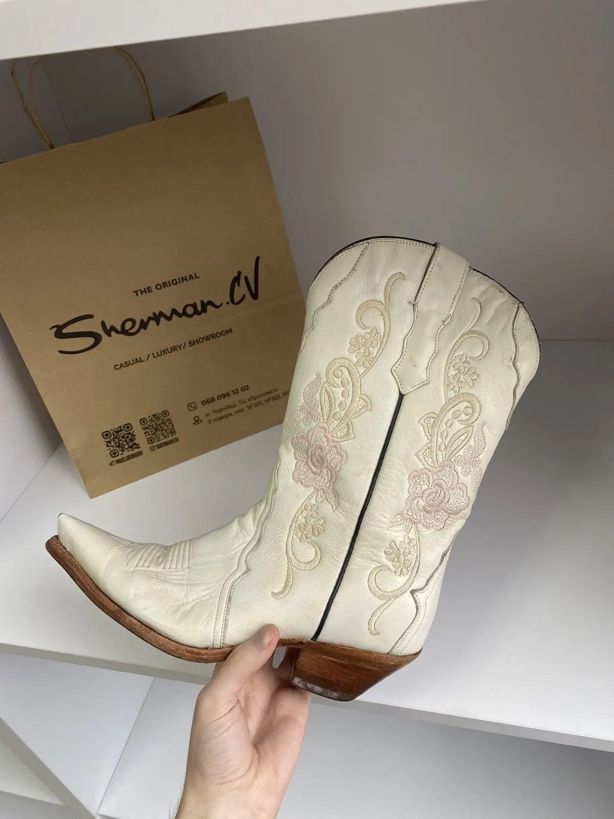 Cowboy Equipment × Vintage Vintage Buffalo Cowboy Western Womens Leather Boots Mexico Size US 7 / IT 37 - 10 Thumbnail