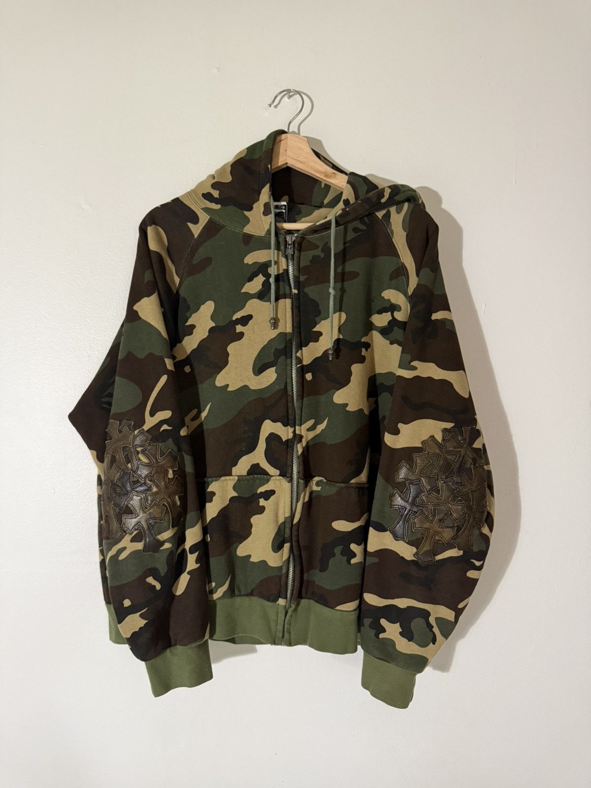 Chrome Hearts Flooded Patch Horseshoe Camouflage Zip Up Hoodie Sz. XL Size US XL / EU 56 / 4 - 1 Thumbnail