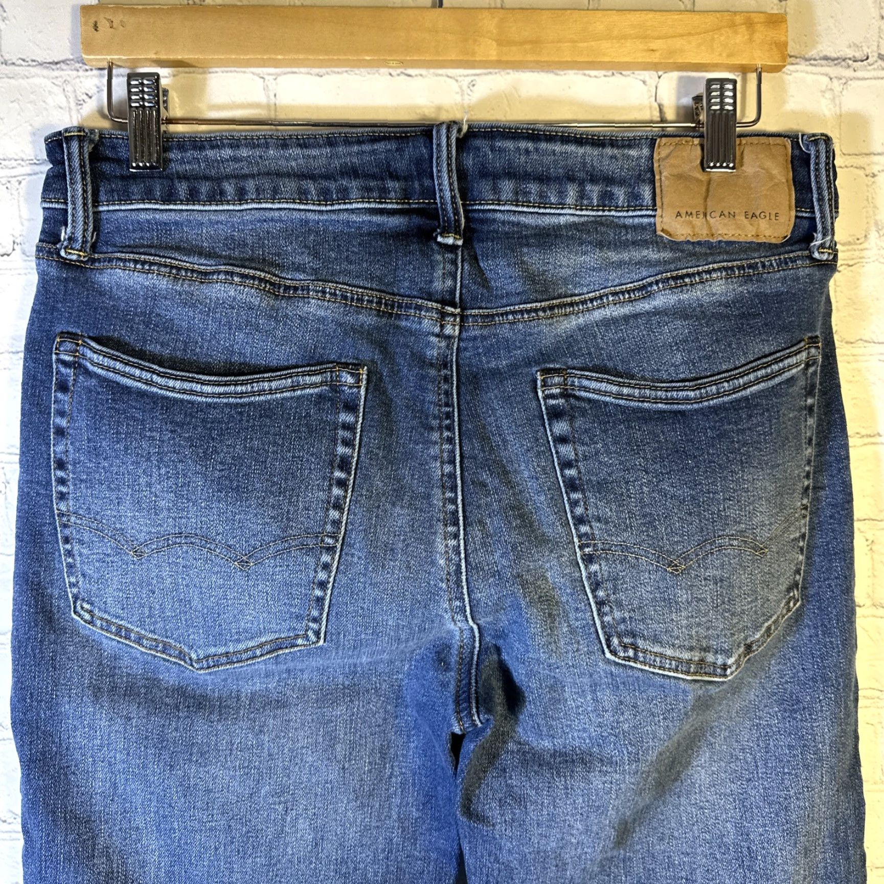 American Eagle Outfitters American Eagle Jeans Mens 32x30 Blue Original Boot Cut Cowboy Western Casual Shirt? Size US 32 / EU 48 - 4 Thumbnail