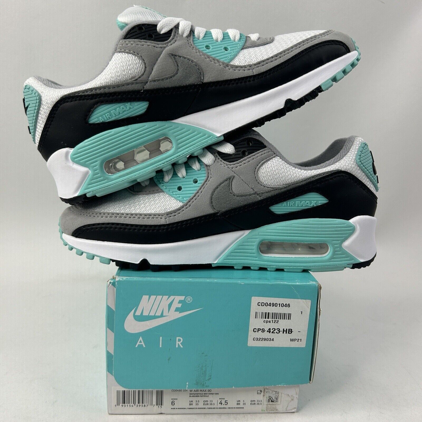 Nike Nike Air Max 90 Recraft WMNS “Hyper Turquoise" 2024 Size US 6 / IT 36 - 3 Thumbnail