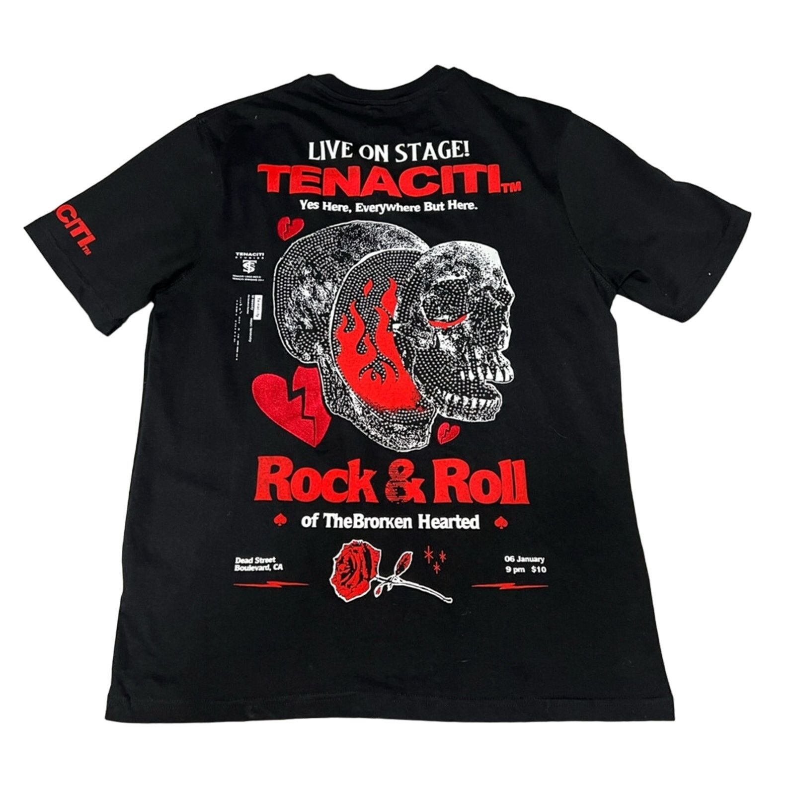 Other Tenaciti Studios ‘Skull Hearts’ Streetwear Shirt MEN XL $100 Size US XL / EU 56 / 4 - 1 Thumbnail