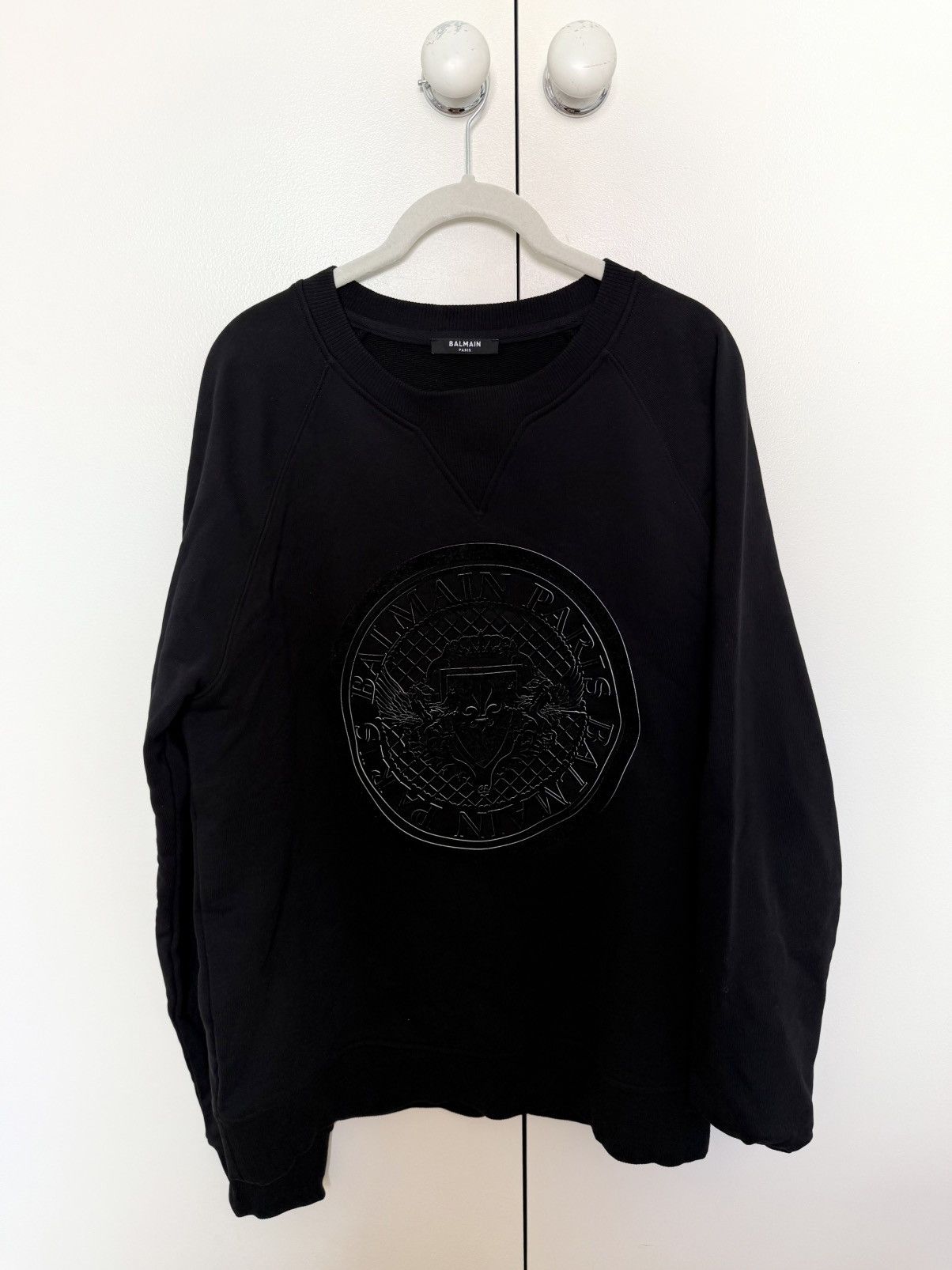 Balmain Balmain coin logo sweatshirt Size US L / EU 52-54 / 3 - 2 Thumbnail