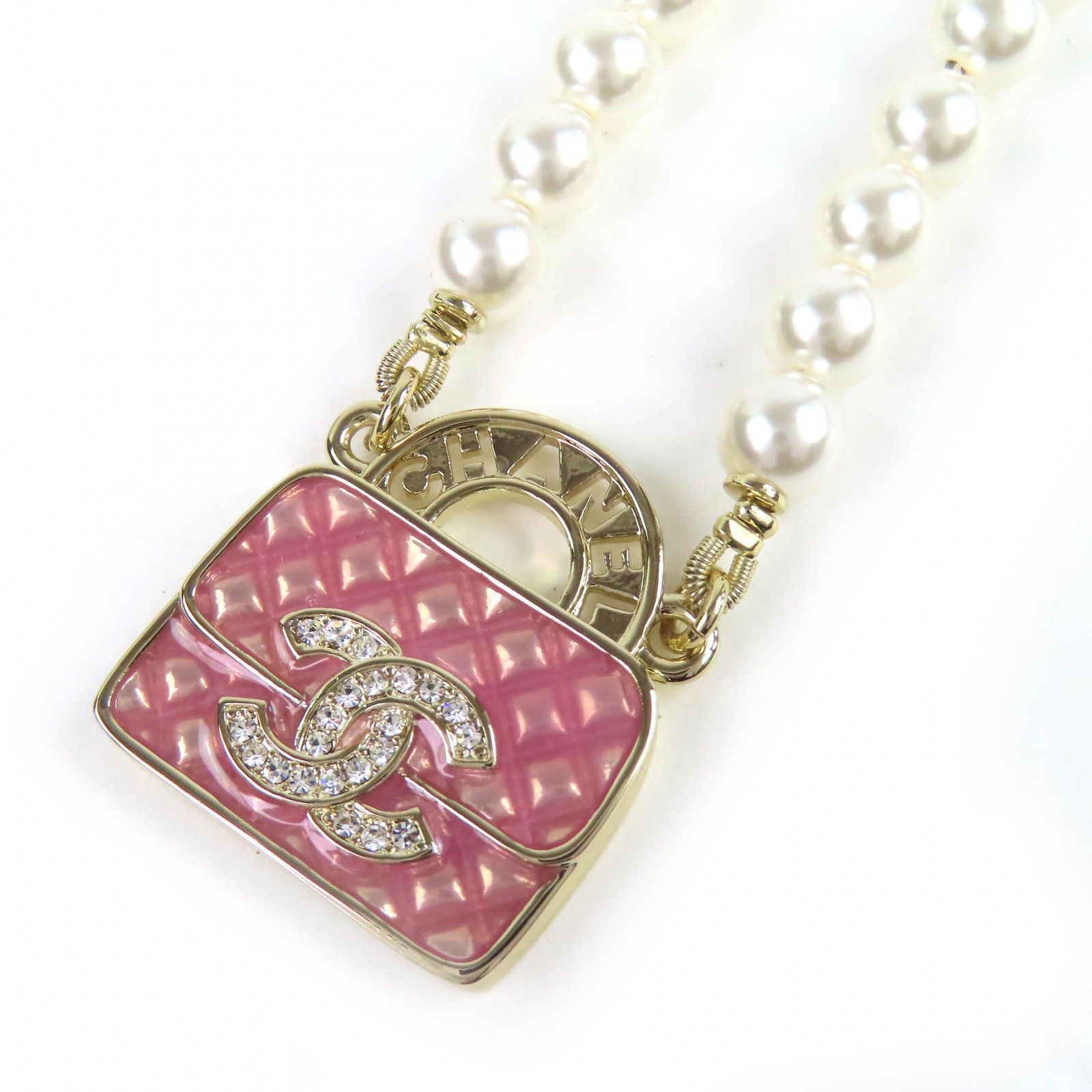 Chanel Chanel Chanel COCO Mark Matelasse Bag Necklace Metal Necklace B24SABD331B16656 DUTY FREE for USA Size ONE SIZE - 1 Thumbnail