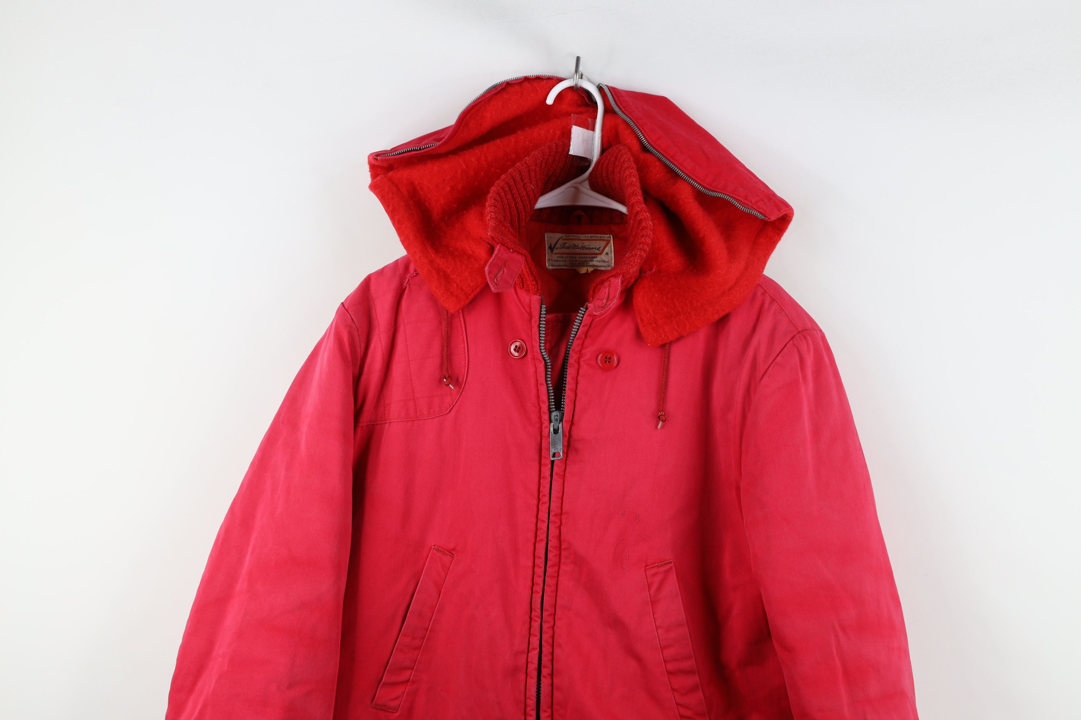 Vintage Vintage 60s Streetwear Hunting Birding Jacket Red USA Size US L / EU 52-54 / 3 - 2 Thumbnail