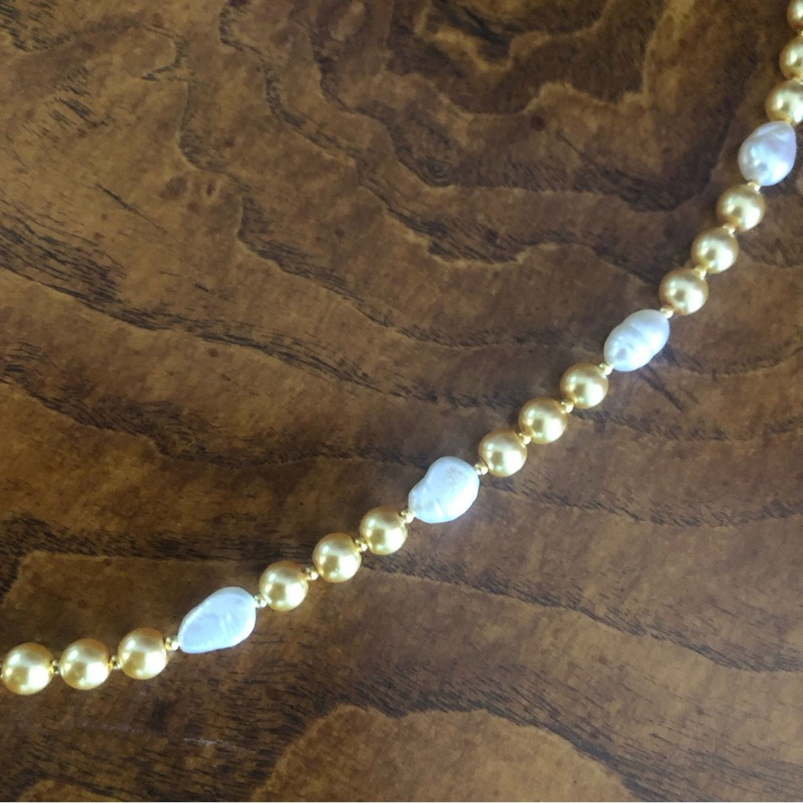 Handmade Handcrafted repurpose freshwater pearl necklace Size ONE SIZE - 9 Thumbnail