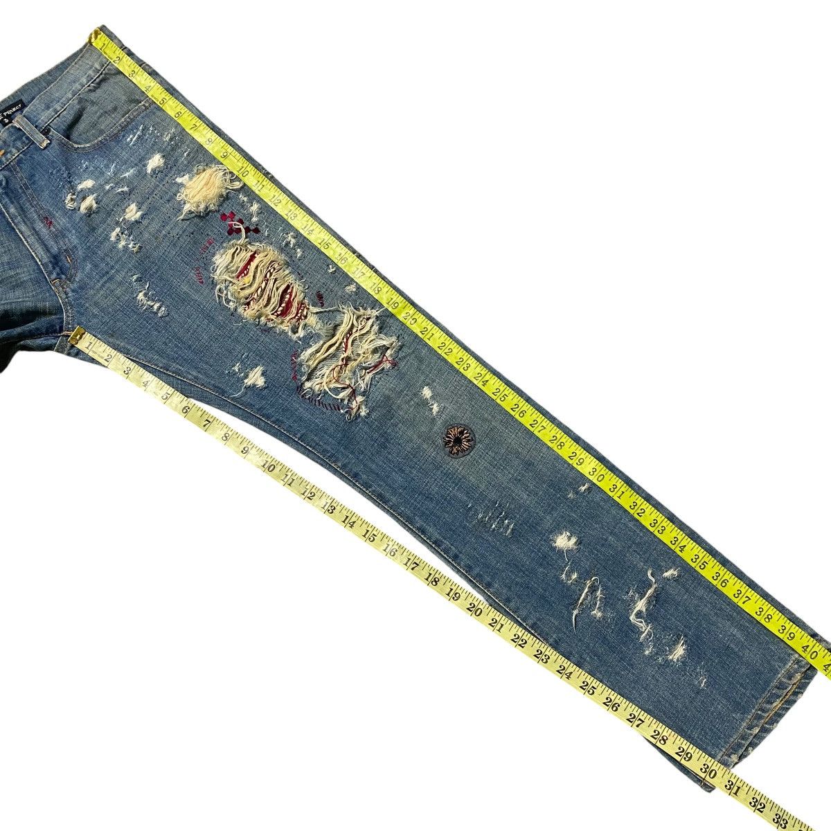 Japanese Brand Dole Project Damage Jeans Size US 34 / EU 50 - 20 Thumbnail