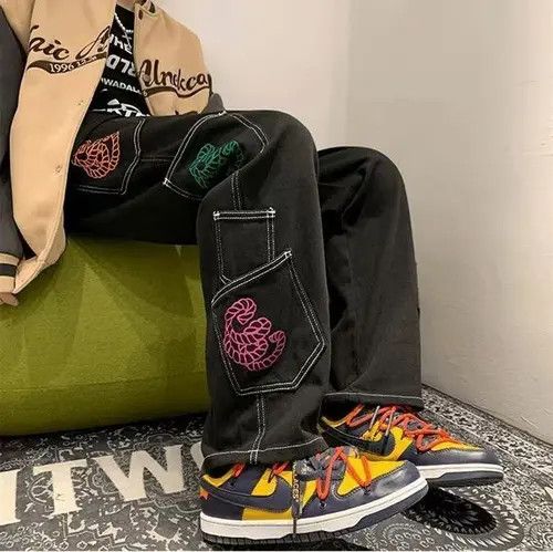 Japanese Brand Black Washed Vintage Multi-Pocket Cargo Jeans Size US 32 / EU 48 - 3 Thumbnail