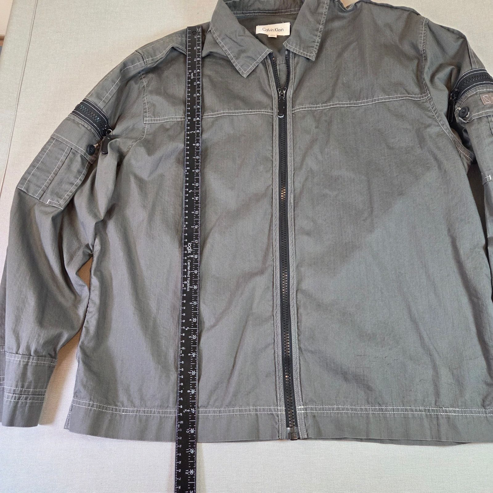 Calvin Klein Calvin Klein Full Zip Cotton Jacket XL Green 2000s Size US XL / EU 56 / 4 - 11 Thumbnail