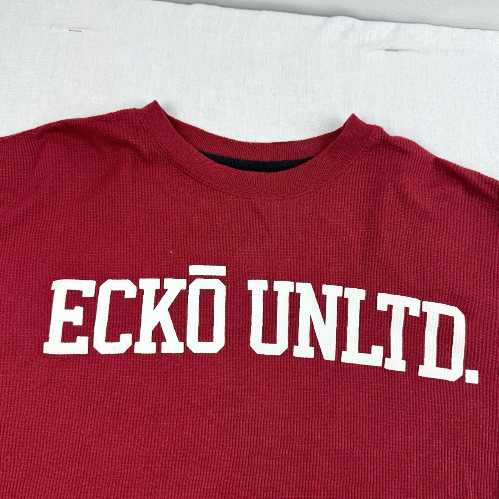 Ecko Unltd. VINTAGE Ecko Unltd Thermal Shirt Adult Large Red Hipster Y2K Grunge Mens Size US L / EU 52-54 / 3 - 2 Thumbnail