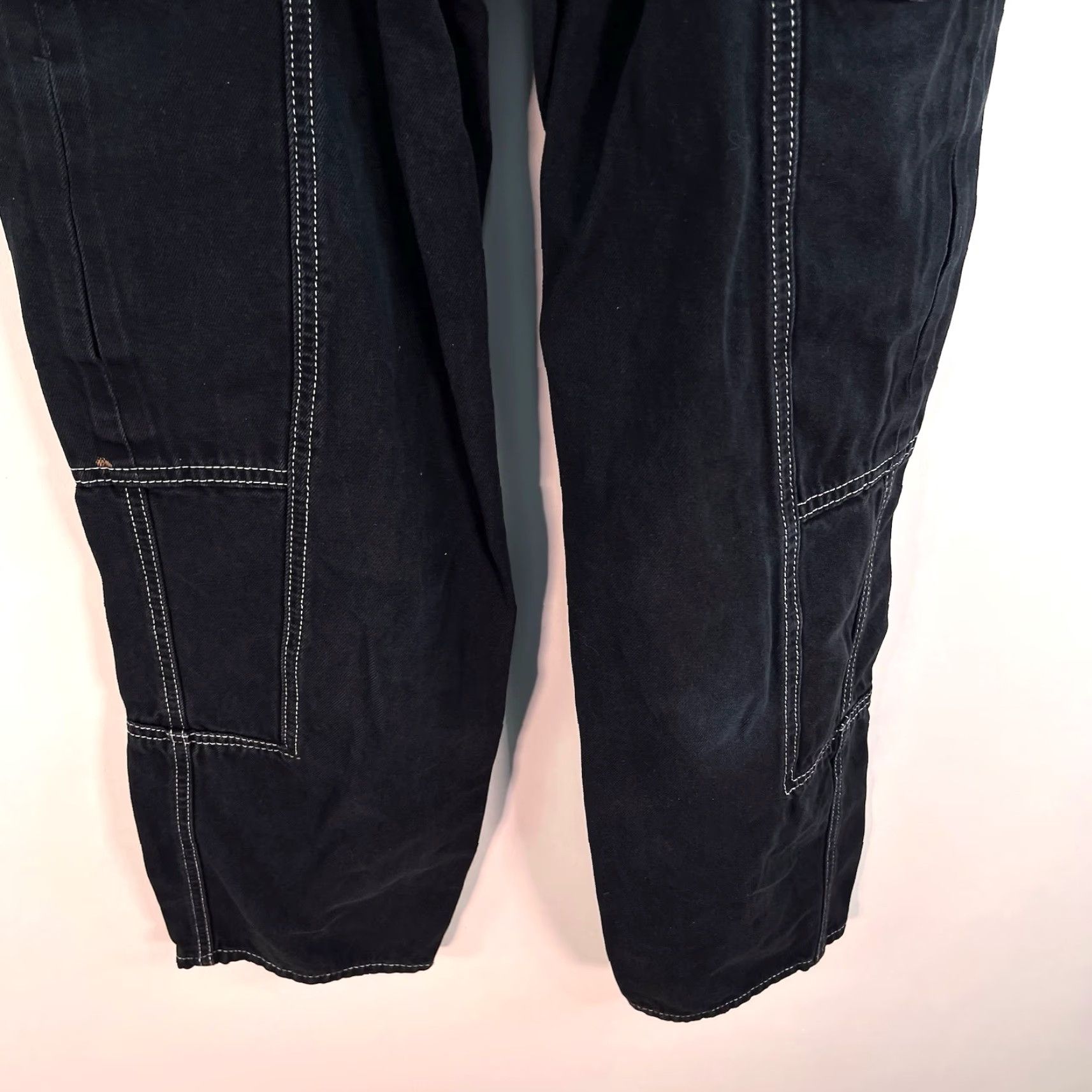 Urban Outfitters Vintage Urban Outfitters BDG Skate Cargo Jeans Pants Women Size 25 Black 90s Retro Size 42" / US 20 - 4 Thumbnail