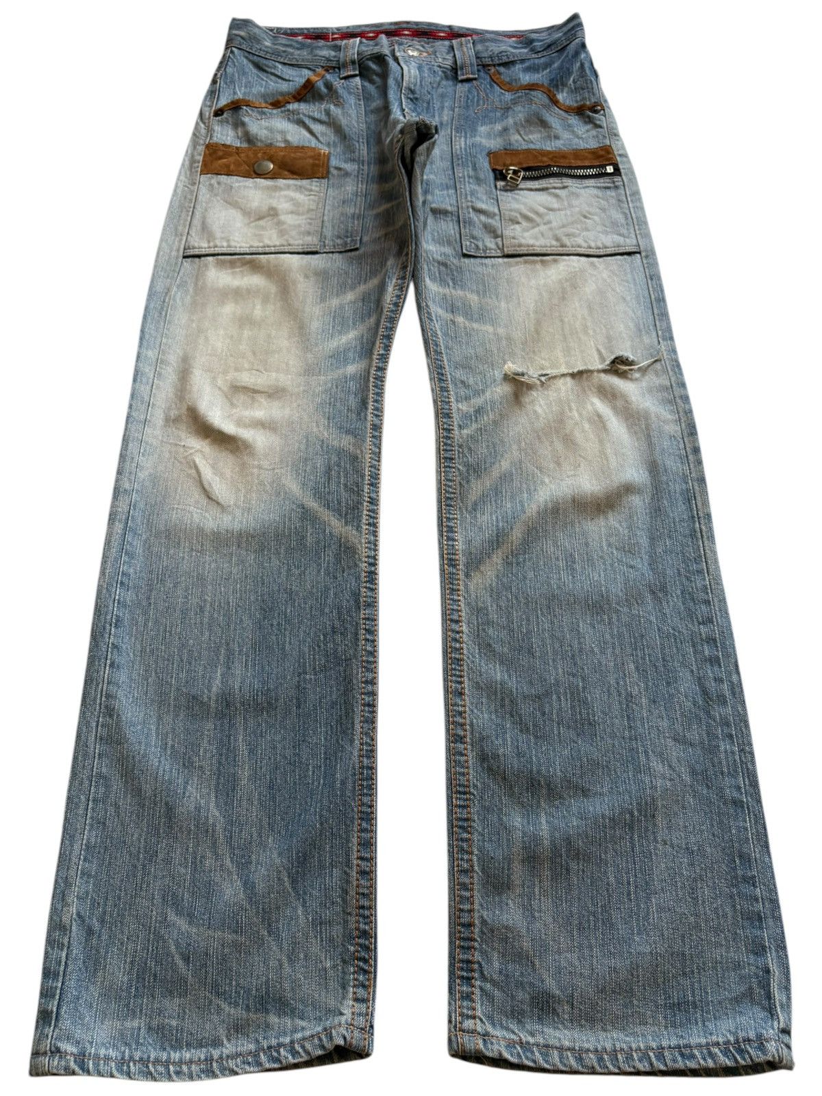 Edwin Exclusive Vintage Edwin Fatigue Baggy Bush Denim Pants Size US 34 / EU 50 - 1 Thumbnail