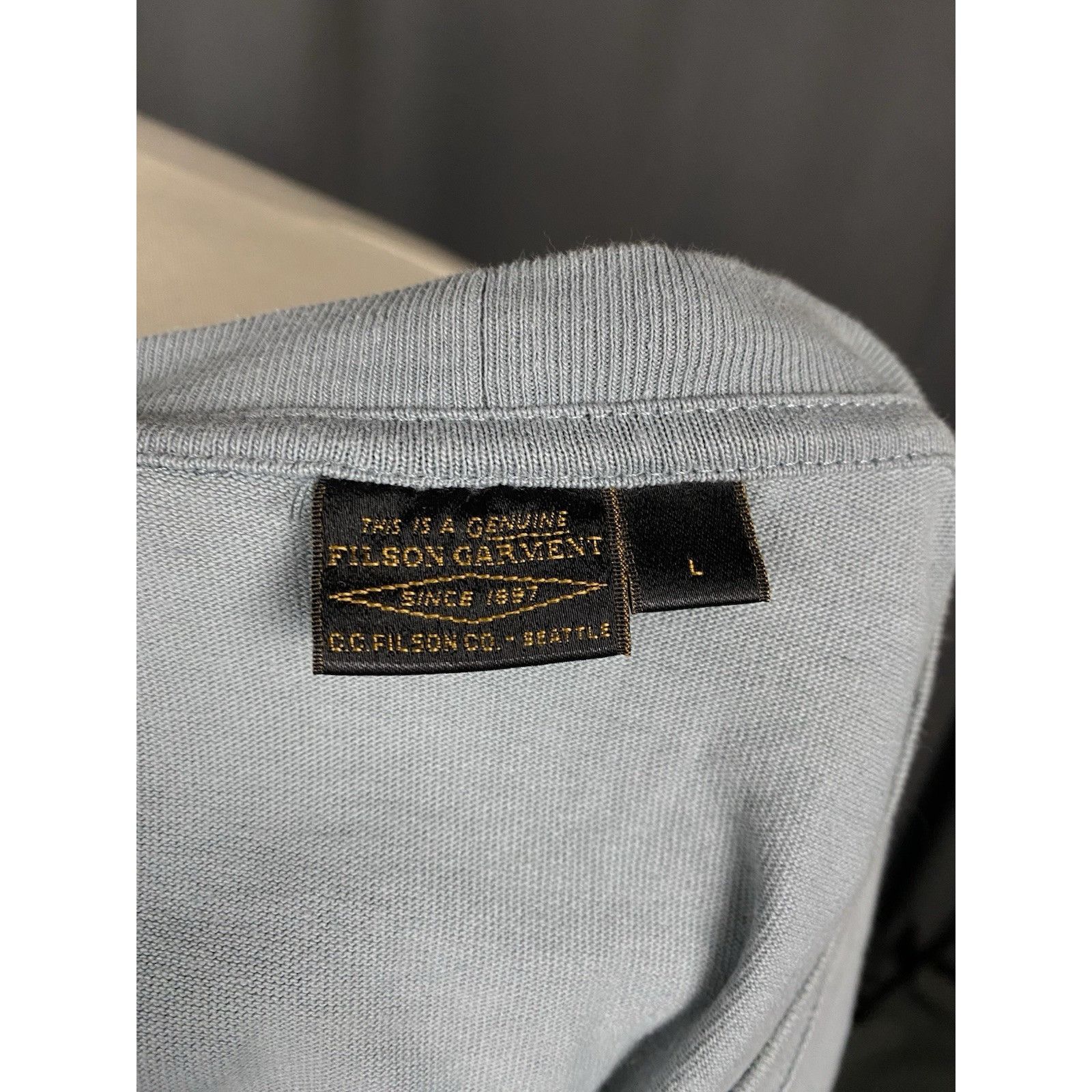 Filson MINT! Filson Garment Men's Light Blue T-Shirt Size L Size US L / EU 52-54 / 3 - 10 Thumbnail