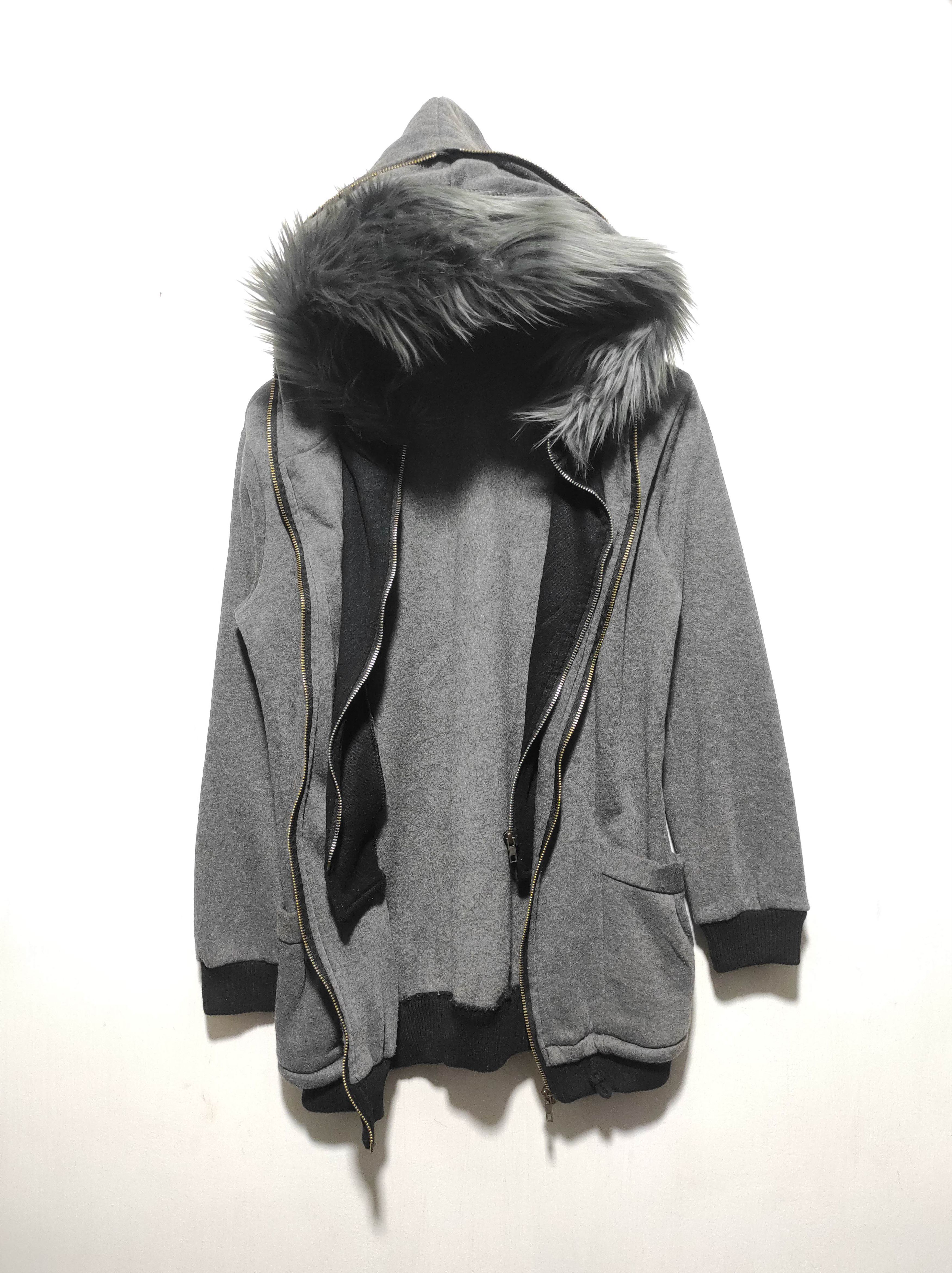 Hysteric Glamour Double Layer Grey Fur Hoodie if6was9 LGB style Size US S / EU 44-46 / 1 - 10 Thumbnail