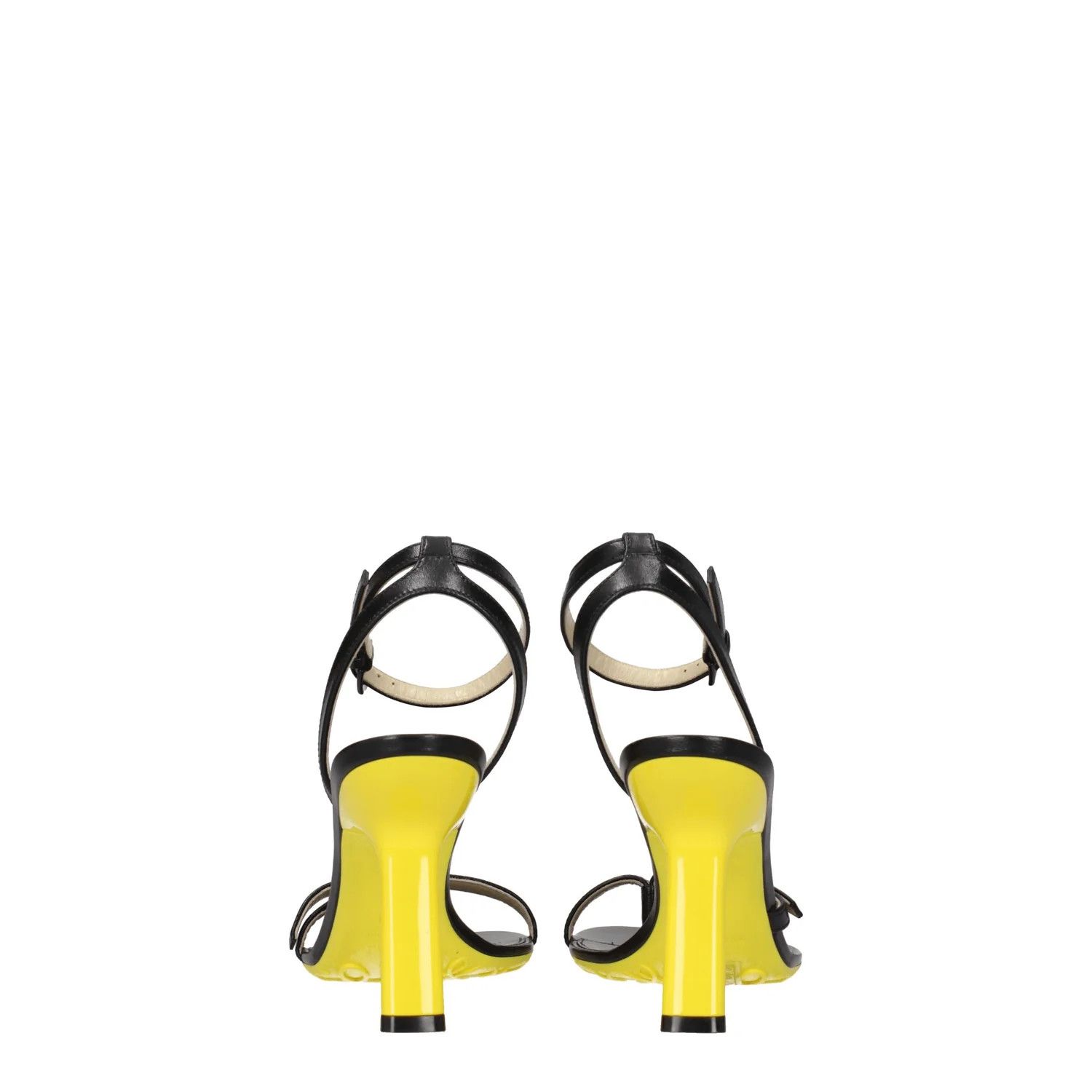 Loewe ob1o1e1124 Leather Flip Flops in Black Yellow Size US 9 / IT 39 - 5 Thumbnail