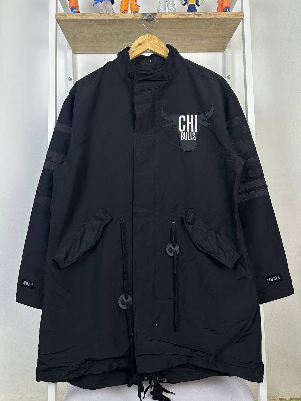 NBA NBA CHICAGO BULLS Nylon Poly Parka Hooded Jacket (PIT 22.5) Size US S / EU 44-46 / 1 - 3 Thumbnail