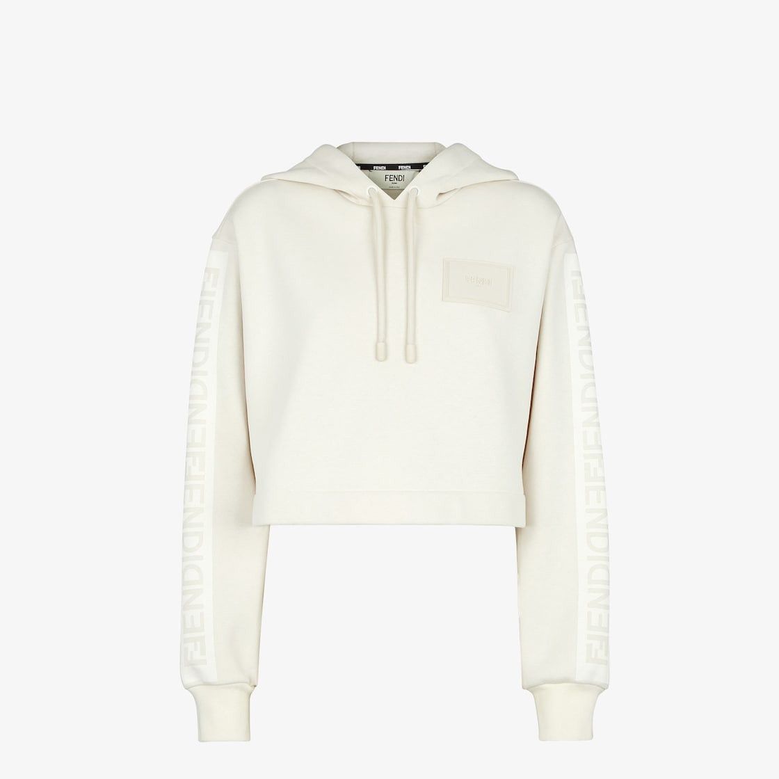 Fendi o1w1db10325 FZX841 Hoodie in Ivory Size XL / US 12-14 / IT 48-50 - 1 Preview