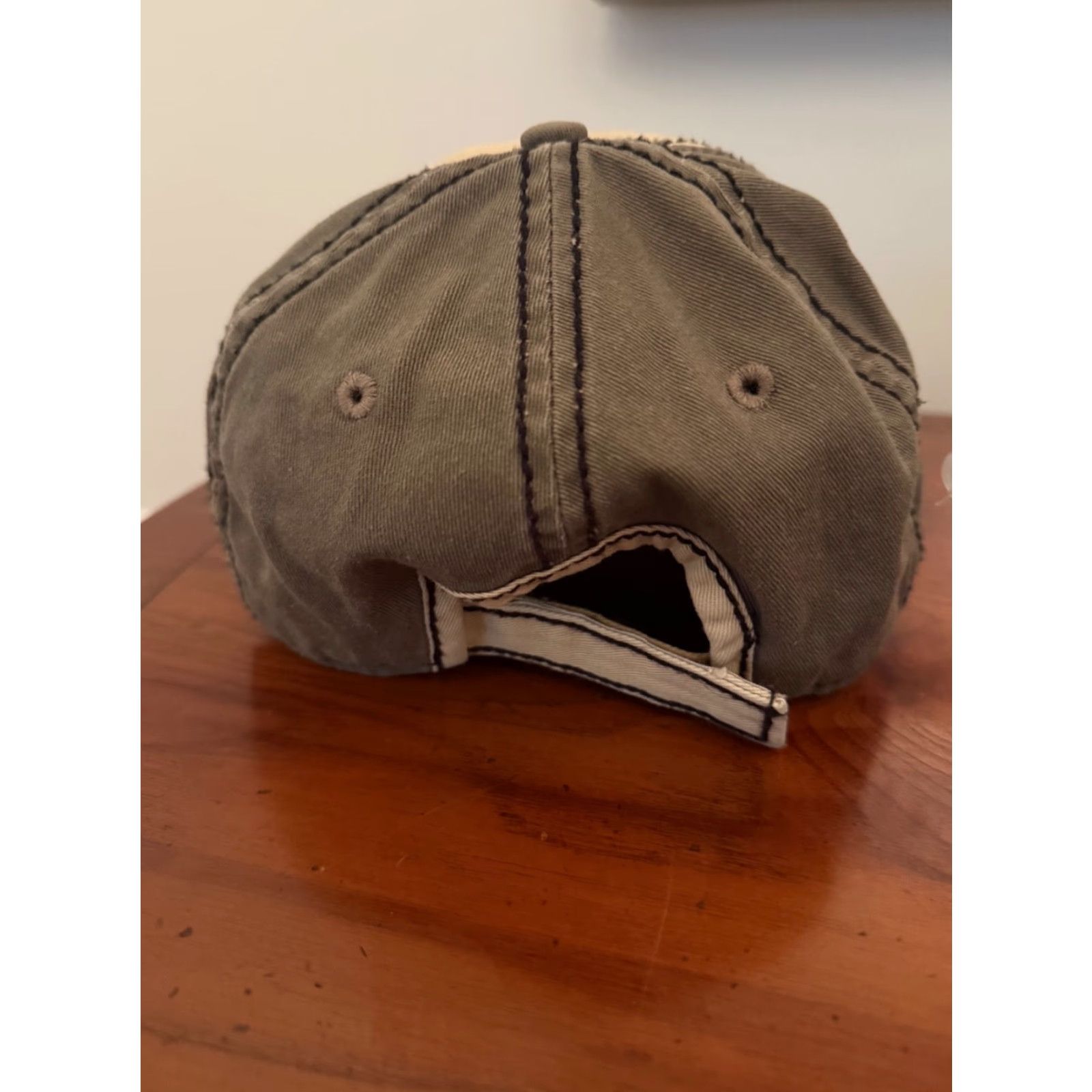 Logo 7 Darius Rucker Distressed Baseball Hat Adjustable Logo Patch Black White Hootie Size ONE SIZE - 3 Thumbnail